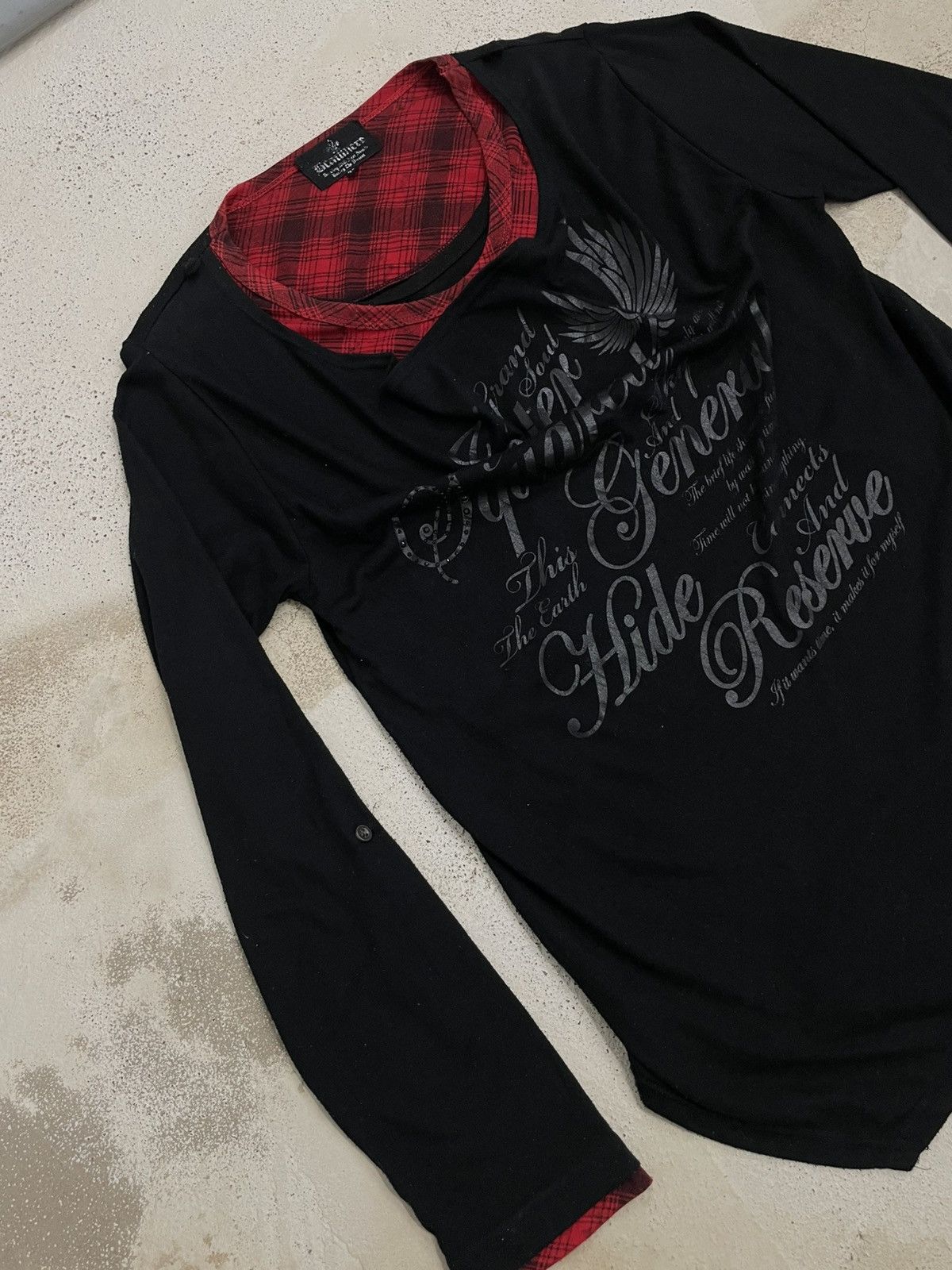 Affliction Beaumere Punk Grunge Y2K Layered Life Poem Size US XXL / EU 58 / 5 - 6 Thumbnail