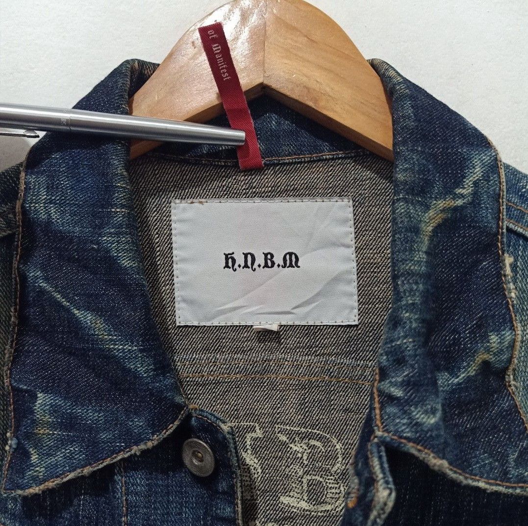 Japanese Brand HNBM has no boundaries of manifest Trucker Denim Jacket Size US XL / EU 56 / 4 - 9 Thumbnail