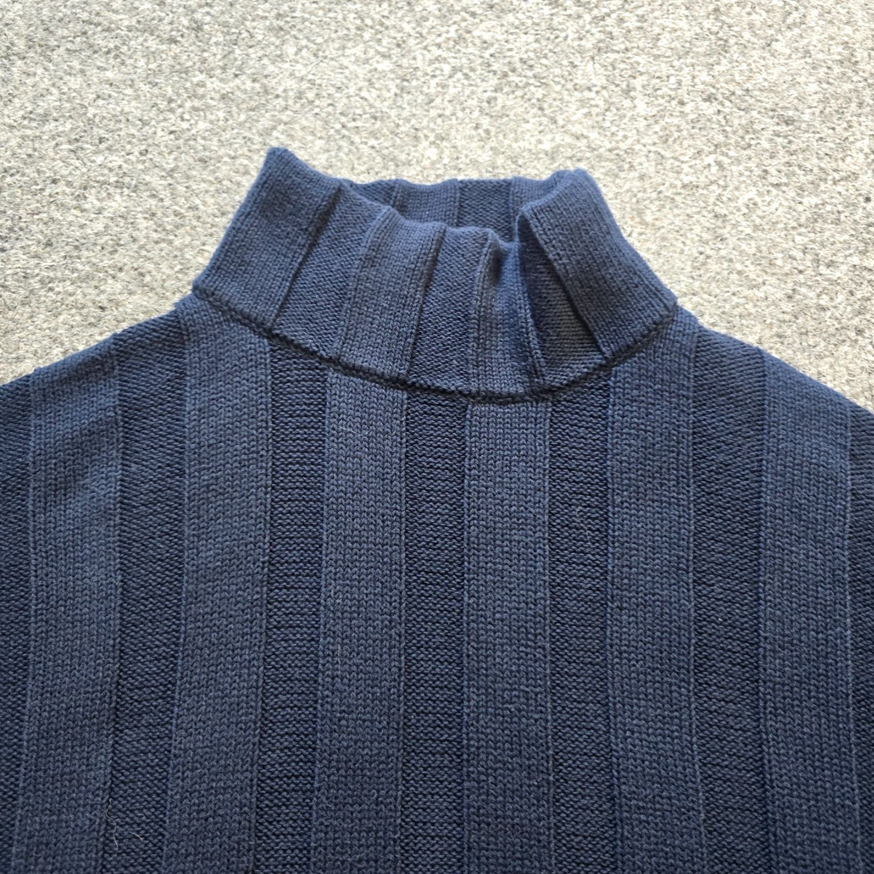 J.Crew J.CREW Sweater Womens Size Small Blue Ribbed Turtleneck Preppy Capsule Casual Shirt Size S / US 4 / IT 40 - 2 Thumbnail