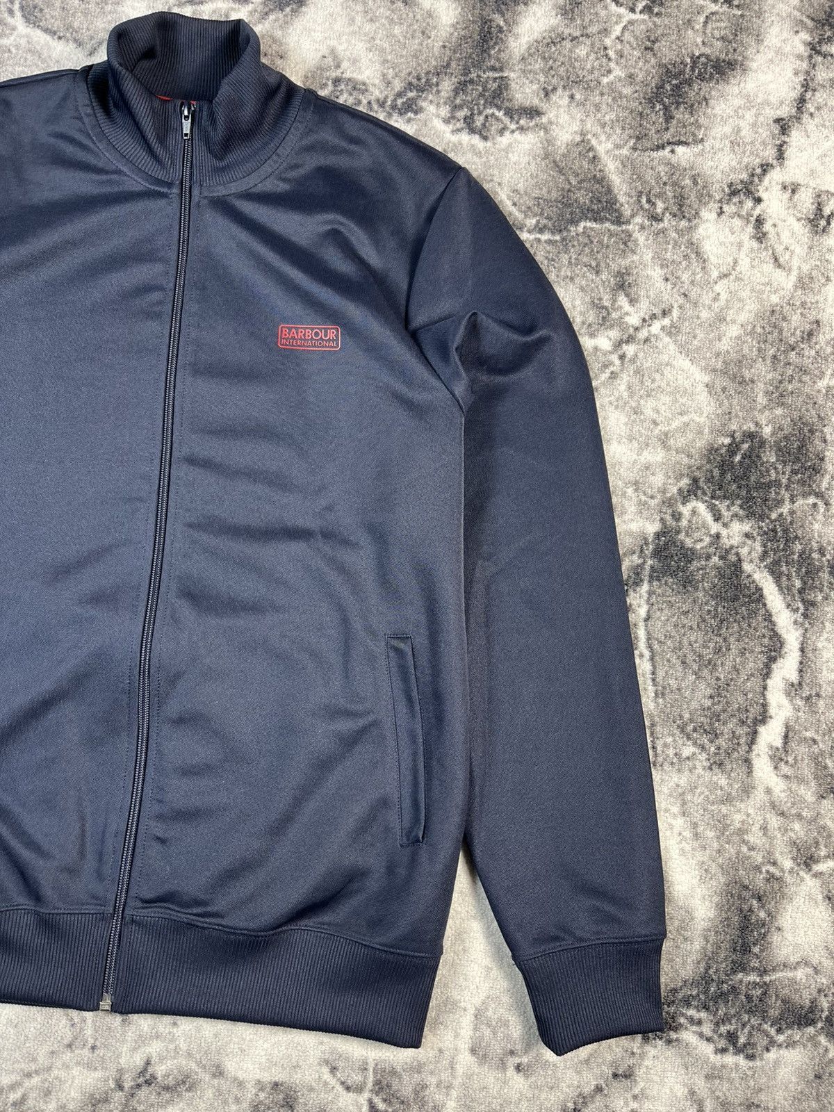 Barbour Barbour International Track Jacket Navy Logo Zip L Size US L / EU 52-54 / 3 - 2 Thumbnail