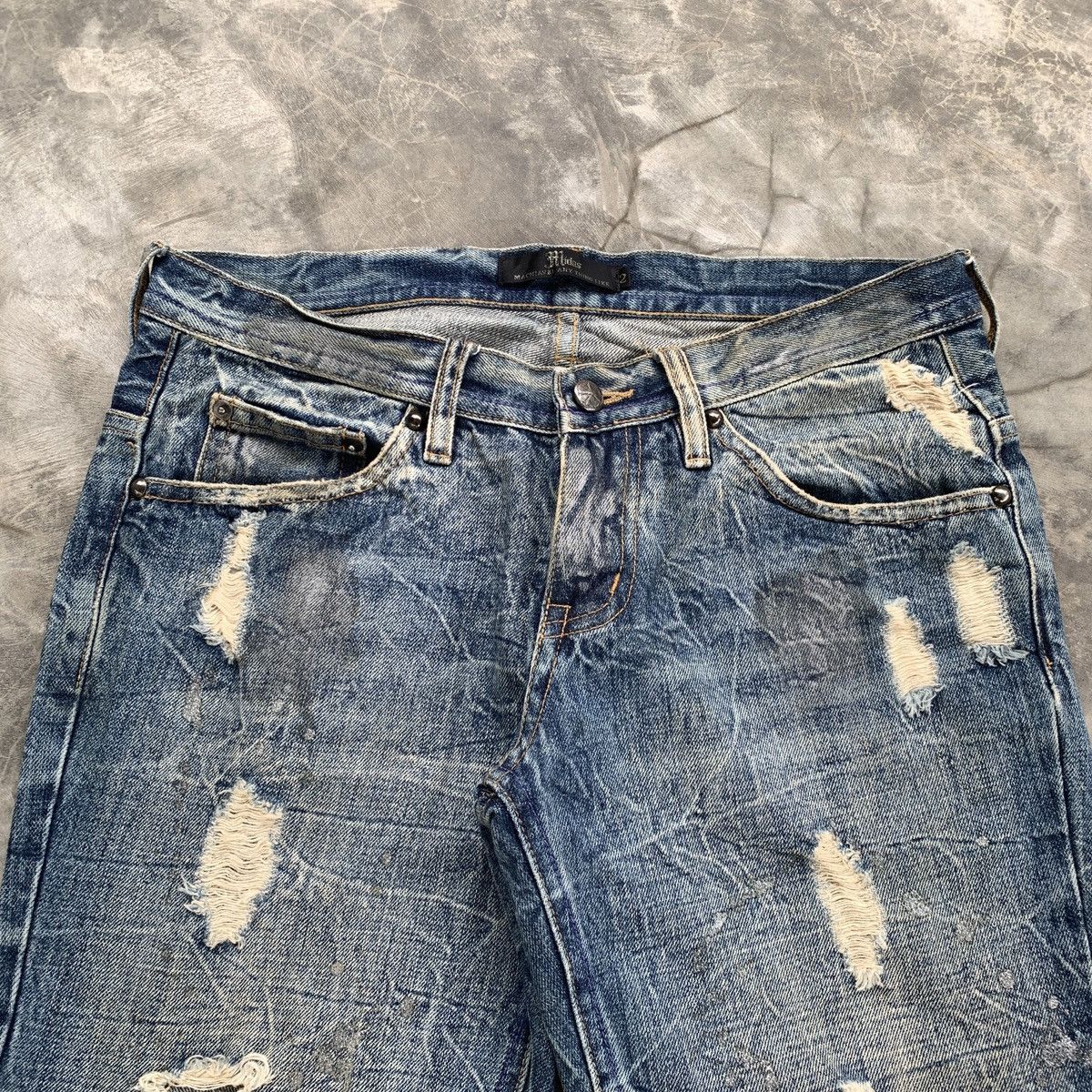 Le Grande Bleu (L.G.B.) Crazy Midas Glitter Paint Splatter ifsix LGB Flared Jeans Size US 31 - 6 Thumbnail