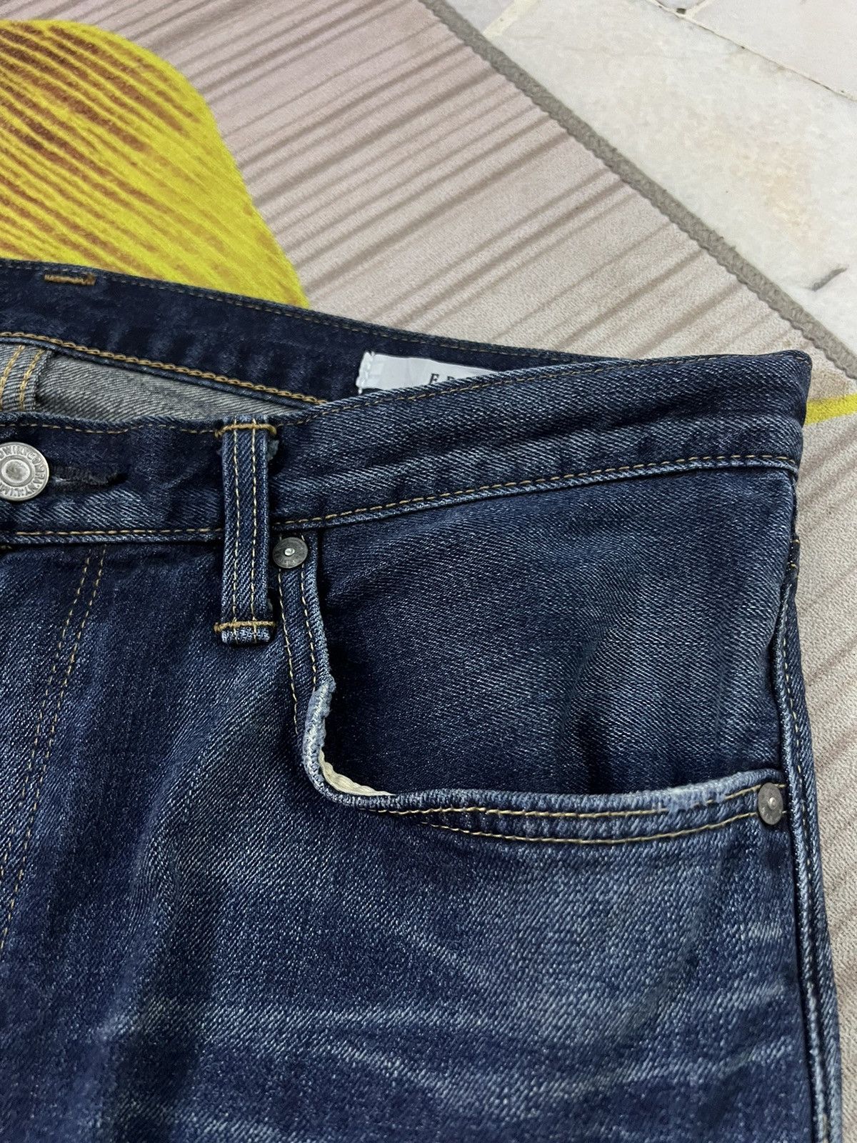 Edwin × If Six Was Nine VINTAGE EDWIN WHITE TAG DISTRESSED JEANS VERY RARE Size US 34 / EU 50 - 5 Thumbnail