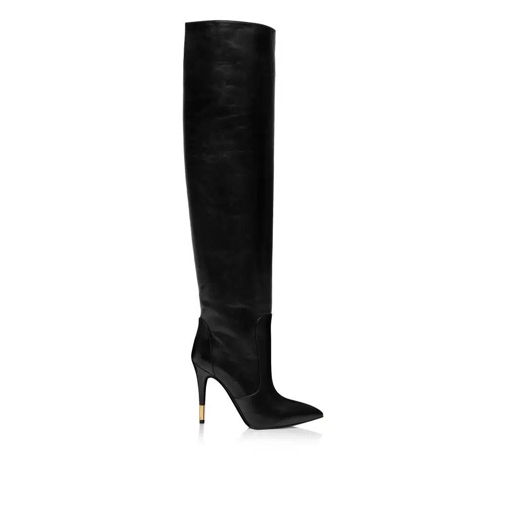 Tom Ford o1loc1c0526 W0605 Cuissardes Boots in Black Size US 11 / IT 41 - 1 Thumbnail