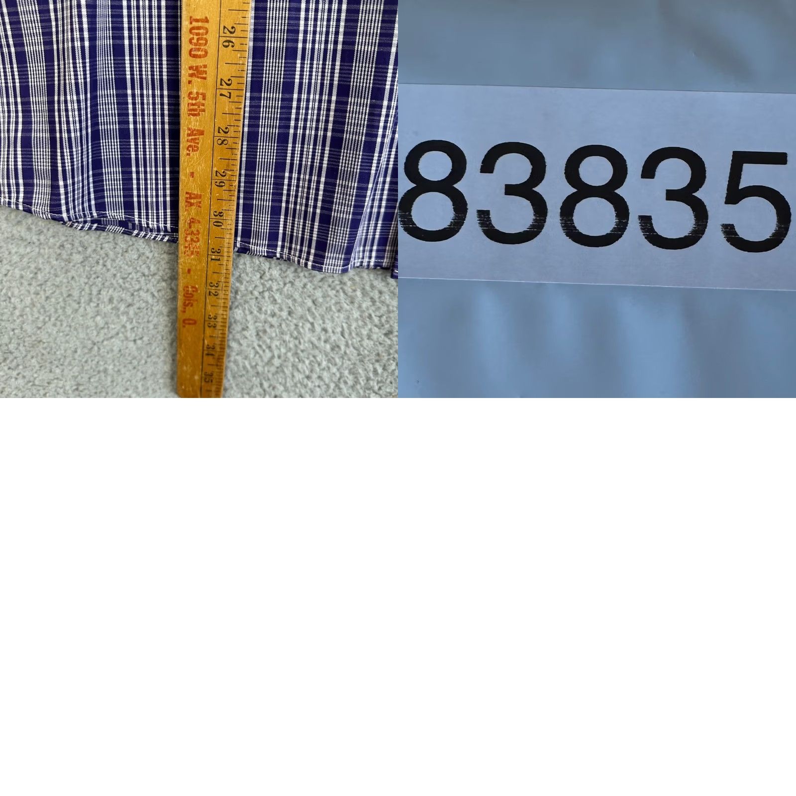 Michael Kors VINTAGE? No. Michael Kors Men Dress Shirt Purple Plaid Button Up Regular Fit 16.5 32-33 Long Sleeve Cotton Shirt Mens Size 46R - 8 Thumbnail