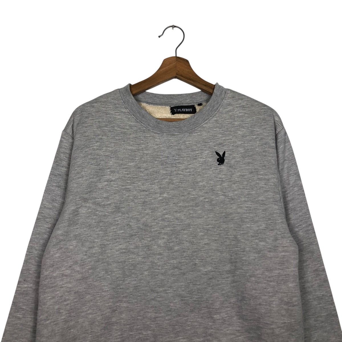 Japanese Brand Playboy Bunny Logo Sweatshirt Gray Long Sleeve Crewneck Size US L / EU 52-54 / 3 - 4 Thumbnail