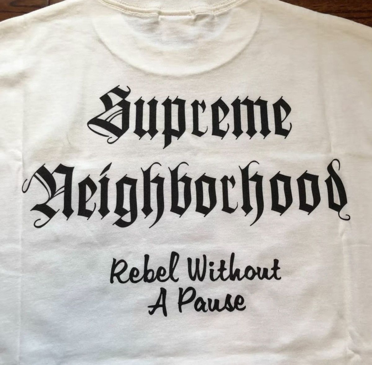 Neighborhood × Supreme Supreme neighborhood nbhd red on White box logo tee t-shirt Size US M / EU 48-50 / 2 - 4 Thumbnail
