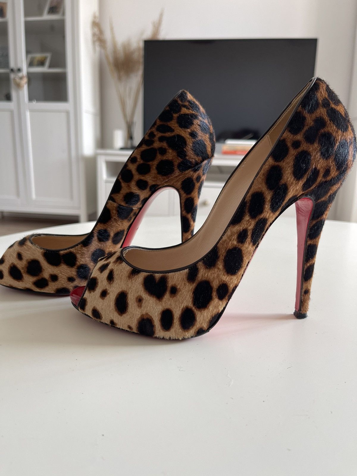 Animal print christian louboutin shoes fashion