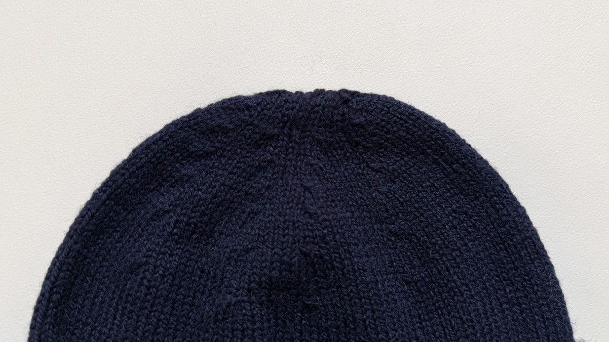 Dries Van Noten Brushed Dark Blue Wool Beanie Hat Size ONE SIZE - 4 Thumbnail