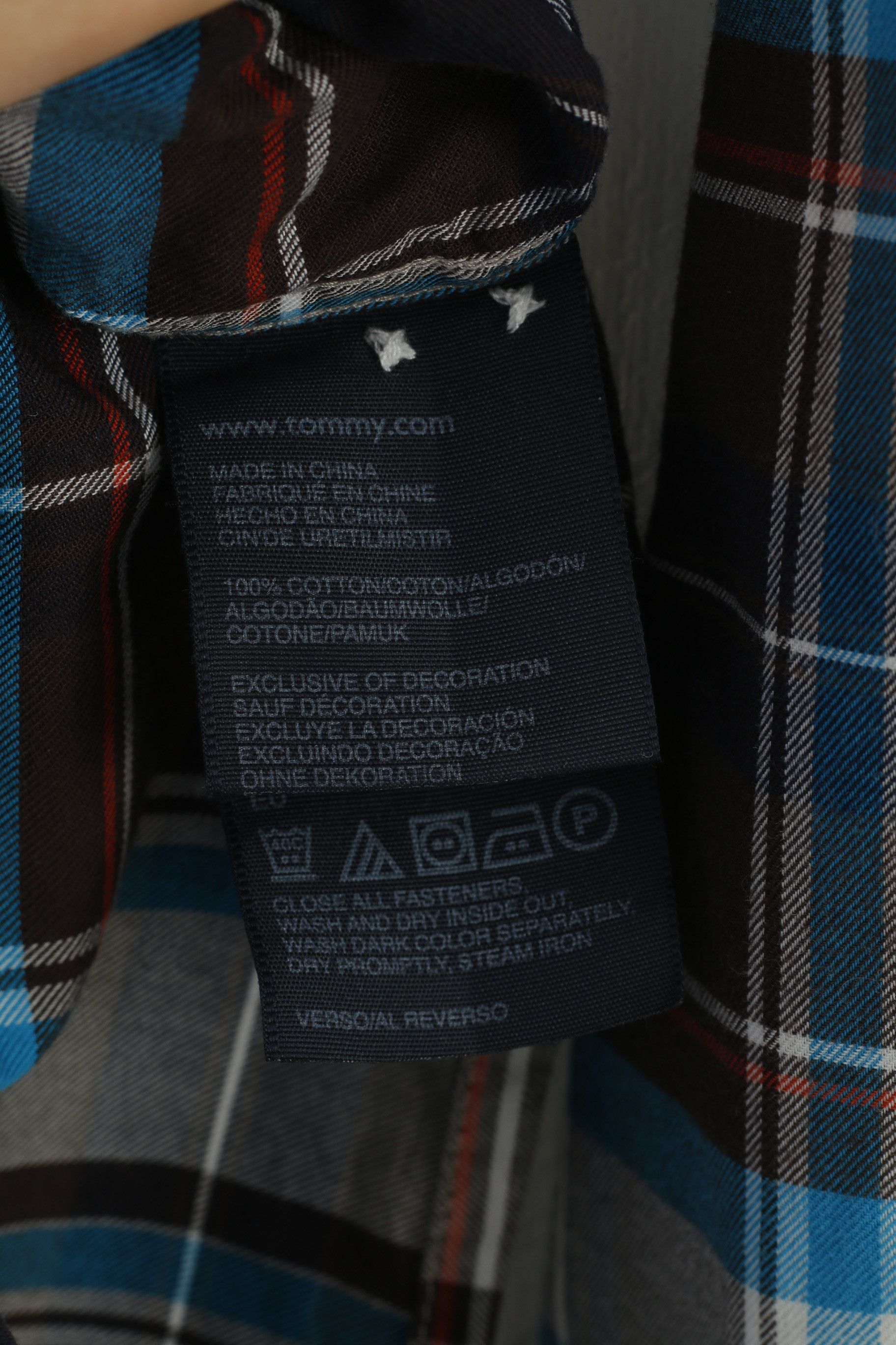 Tommy Hilfiger Tommy Hilfiger Men M Casual Shirt Navy Checkered Custom 4201 Size US M / EU 48-50 / 2 - 7 Thumbnail