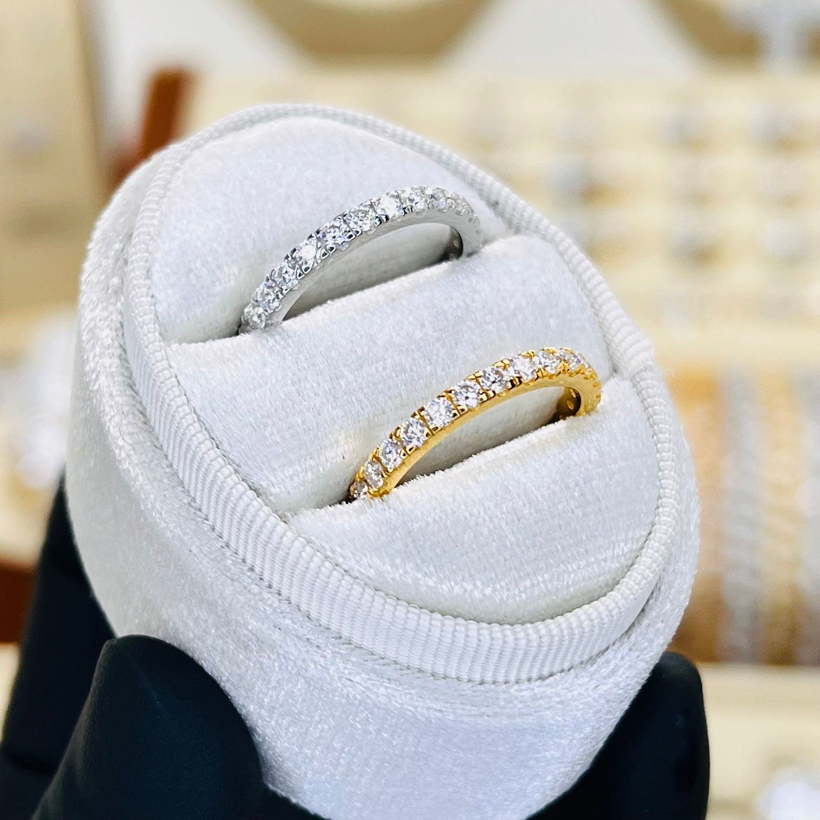 Other 2mm Moissanite Full Eternity Ring Band Size ONE SIZE - 1 Thumbnail