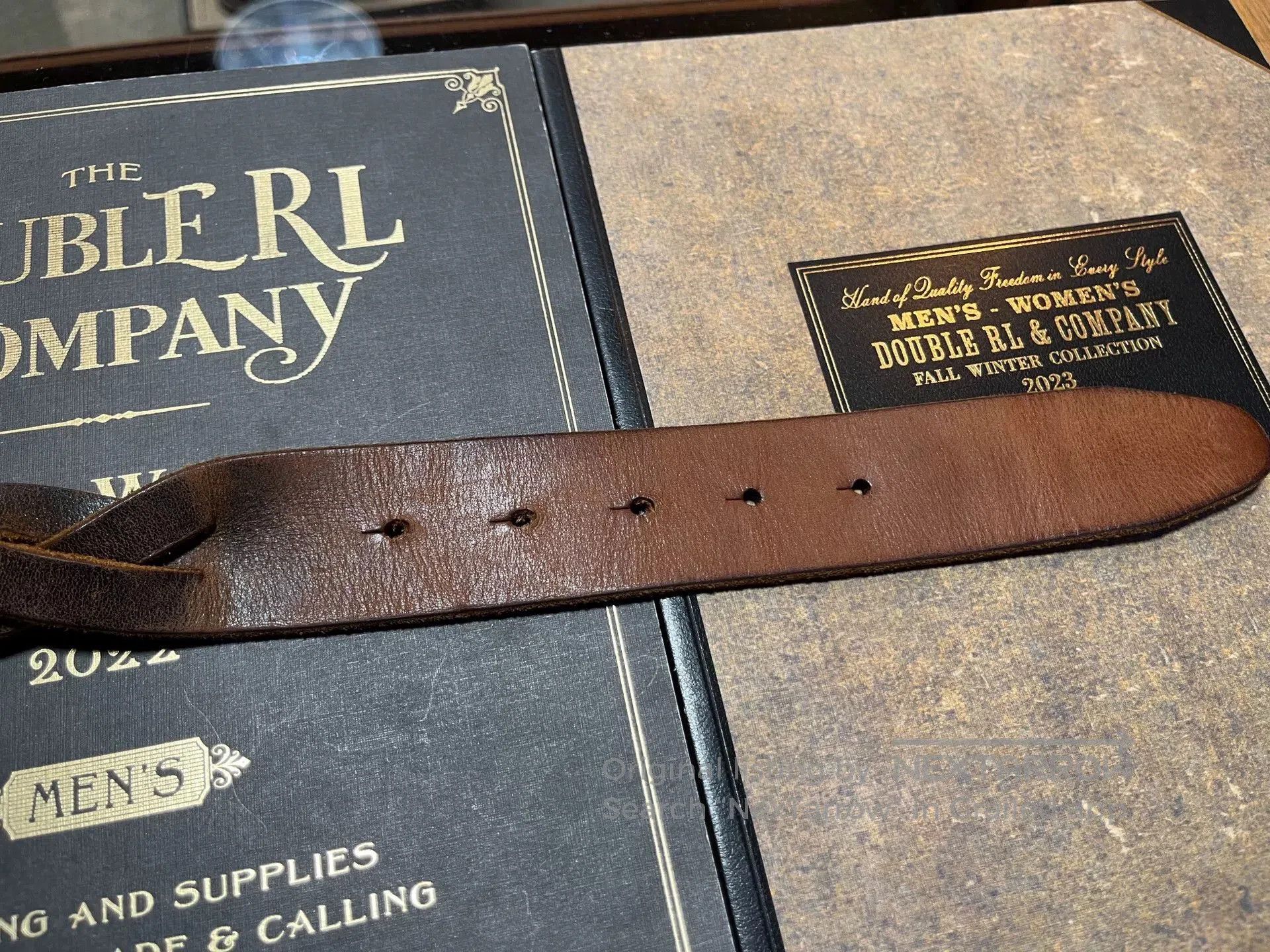 RRL Ralph Lauren rrl leather woven buckle belt. Size ONE SIZE - 6 Thumbnail