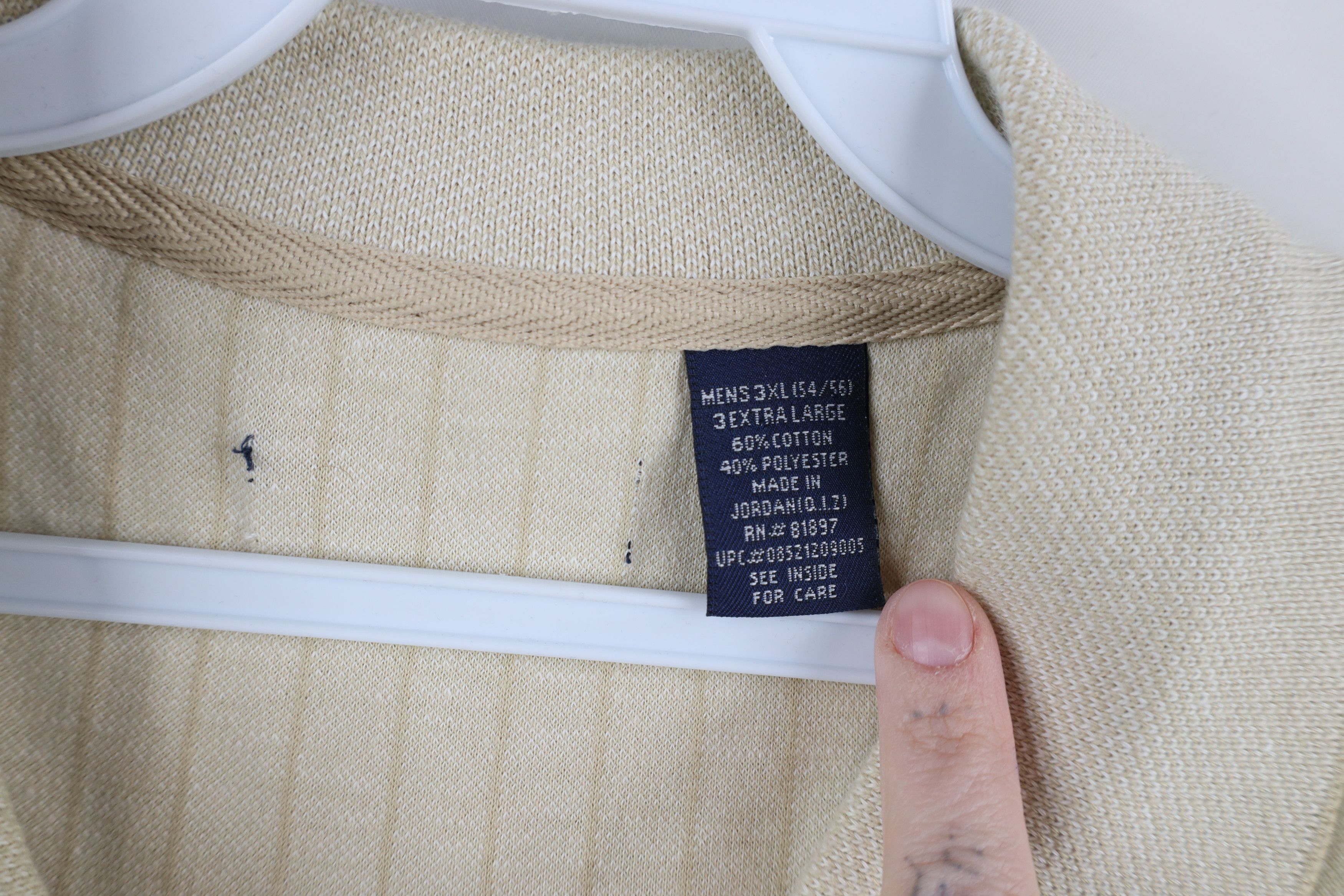 Vintage Vintage 90s Streetwear Striped Knit Collared Golf Polo Shirt Size US XXL / EU 58 / 5 - 6 Thumbnail