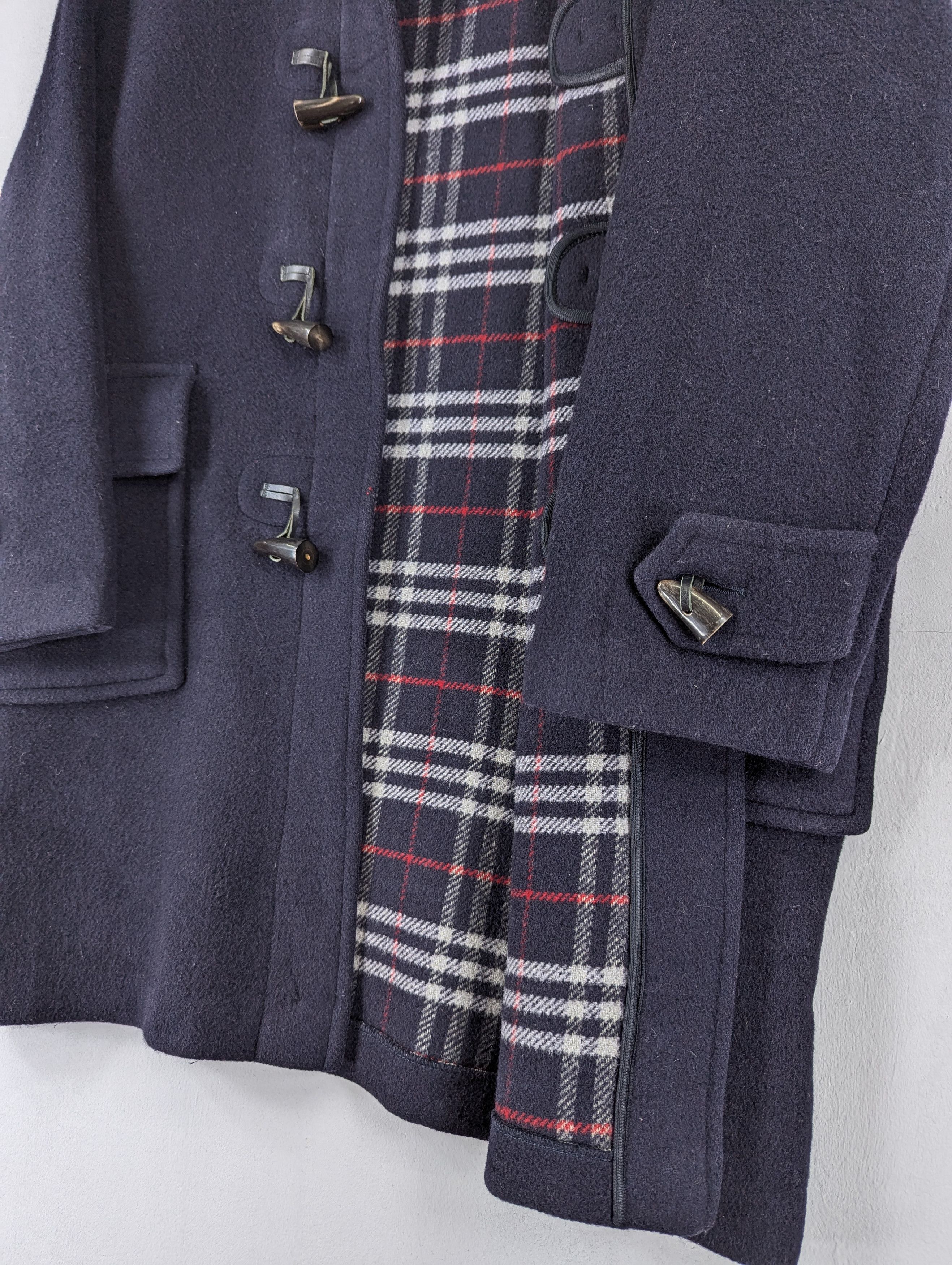 Burberry Vintage 90s Burberrys Nova Check Duffle Coat Made In England Size US L / EU 52-54 / 3 - 6 Thumbnail