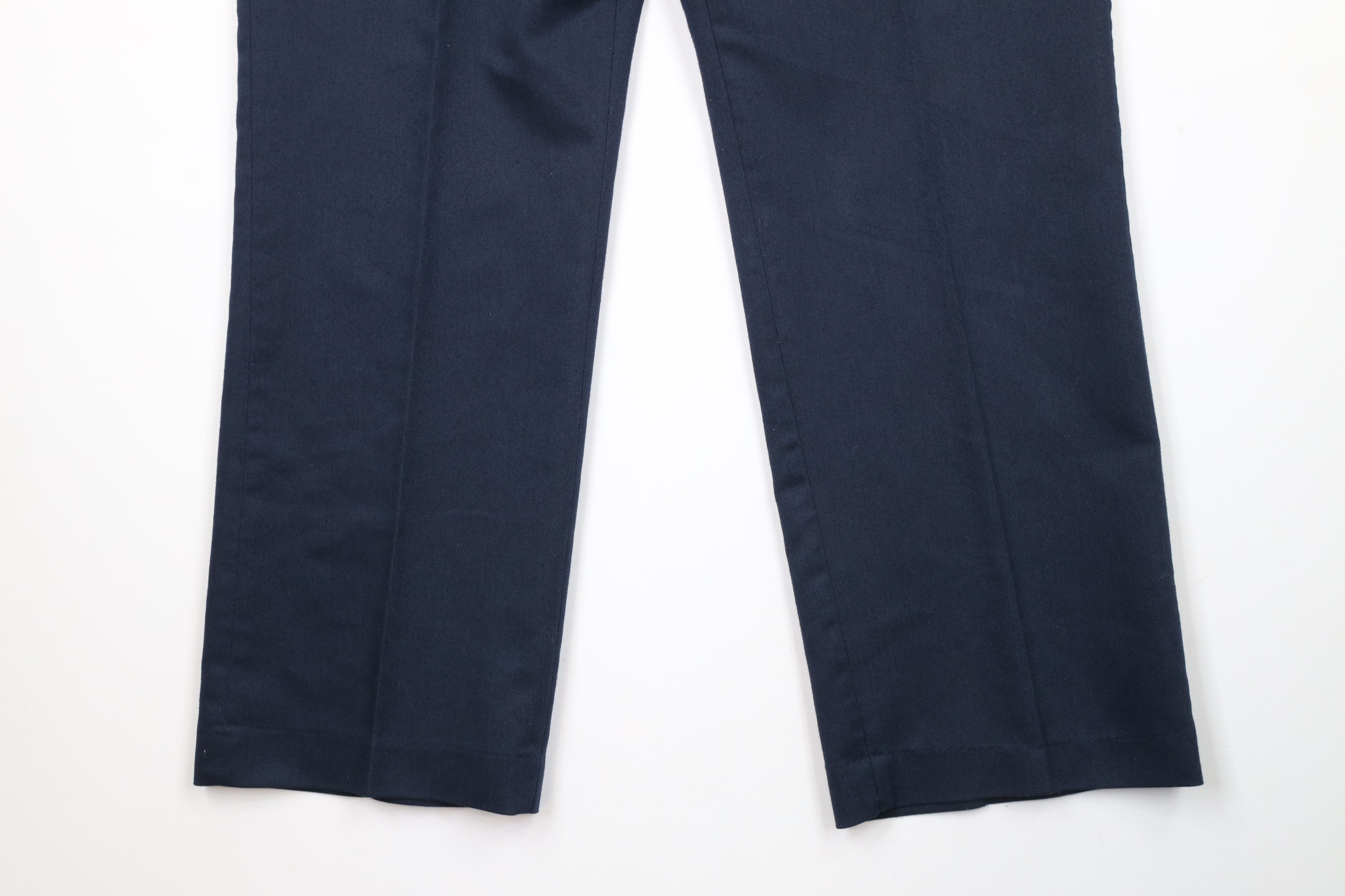 Vintage Vintage 70s Streetwear Flared Wide Leg Chino Pants Blue Size US 36 / EU 52 - 4 Thumbnail