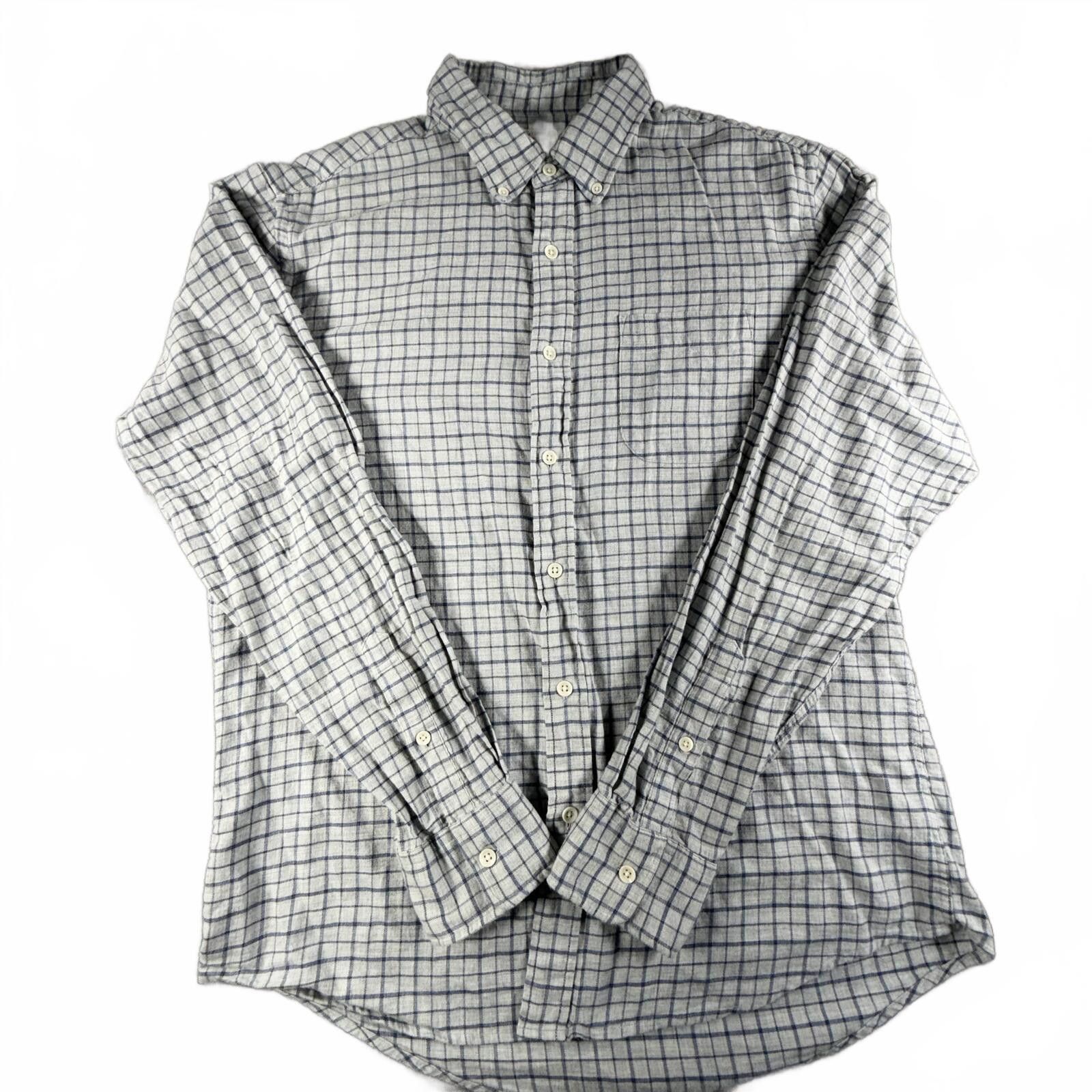 Faherty Faherty Shirt Men's L Grey Plaid Flannel 100% Cotton Size US L / EU 52-54 / 3 - 1 Thumbnail