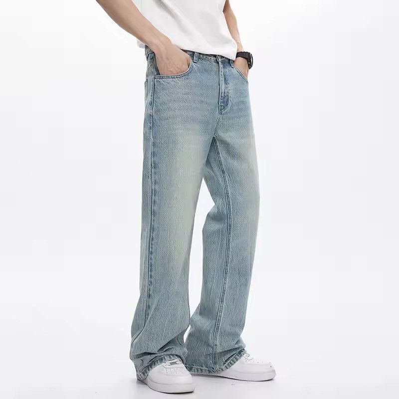 Jean Flared Streetwear Bootcut Light Blue Loose Y2k Jeans Size US 32 / EU 48 - 3 Thumbnail