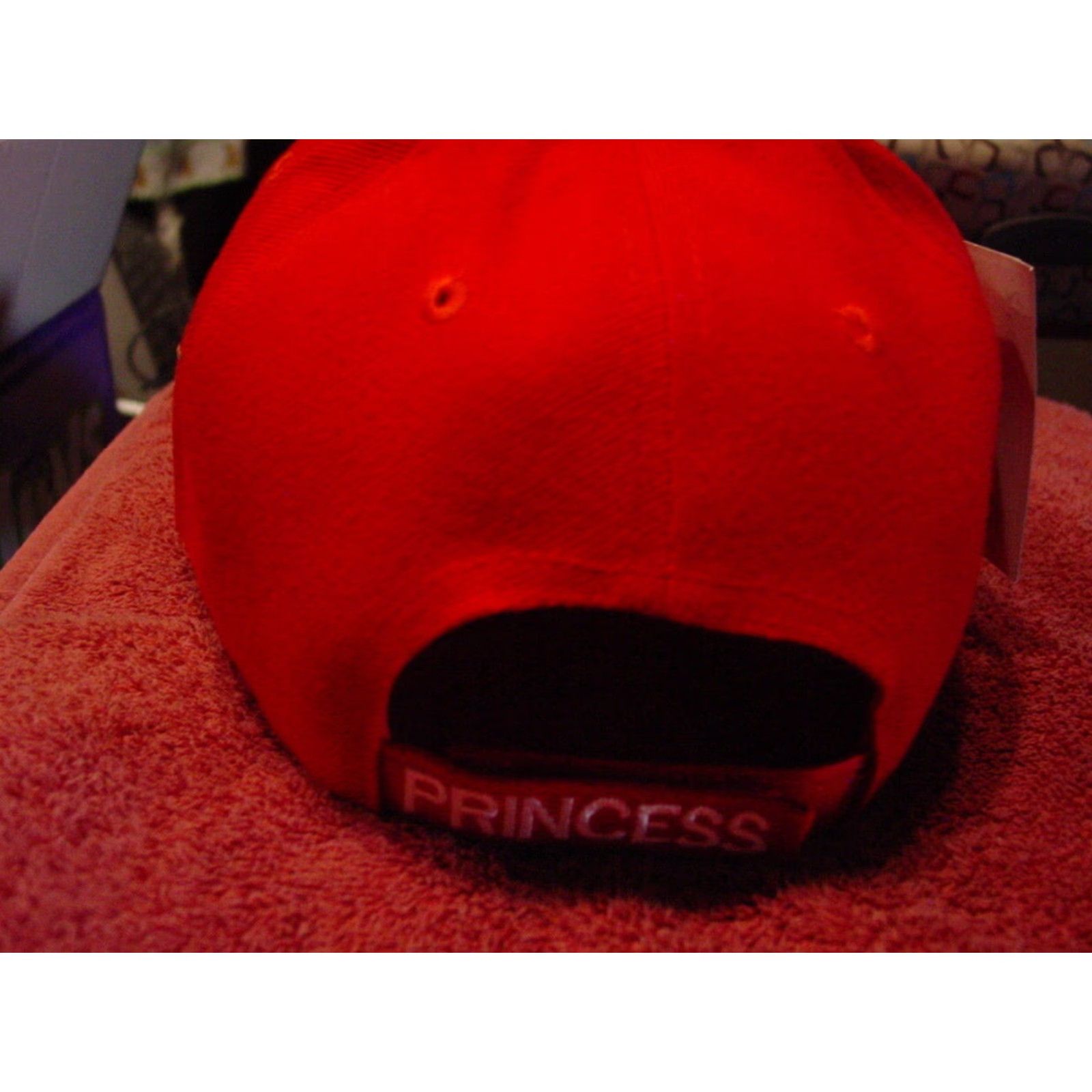 Vintage VINTAGE Princess Baseball Cap Women's Adjustable Red Princess Theme Cap Size ONE SIZE - 2 Thumbnail