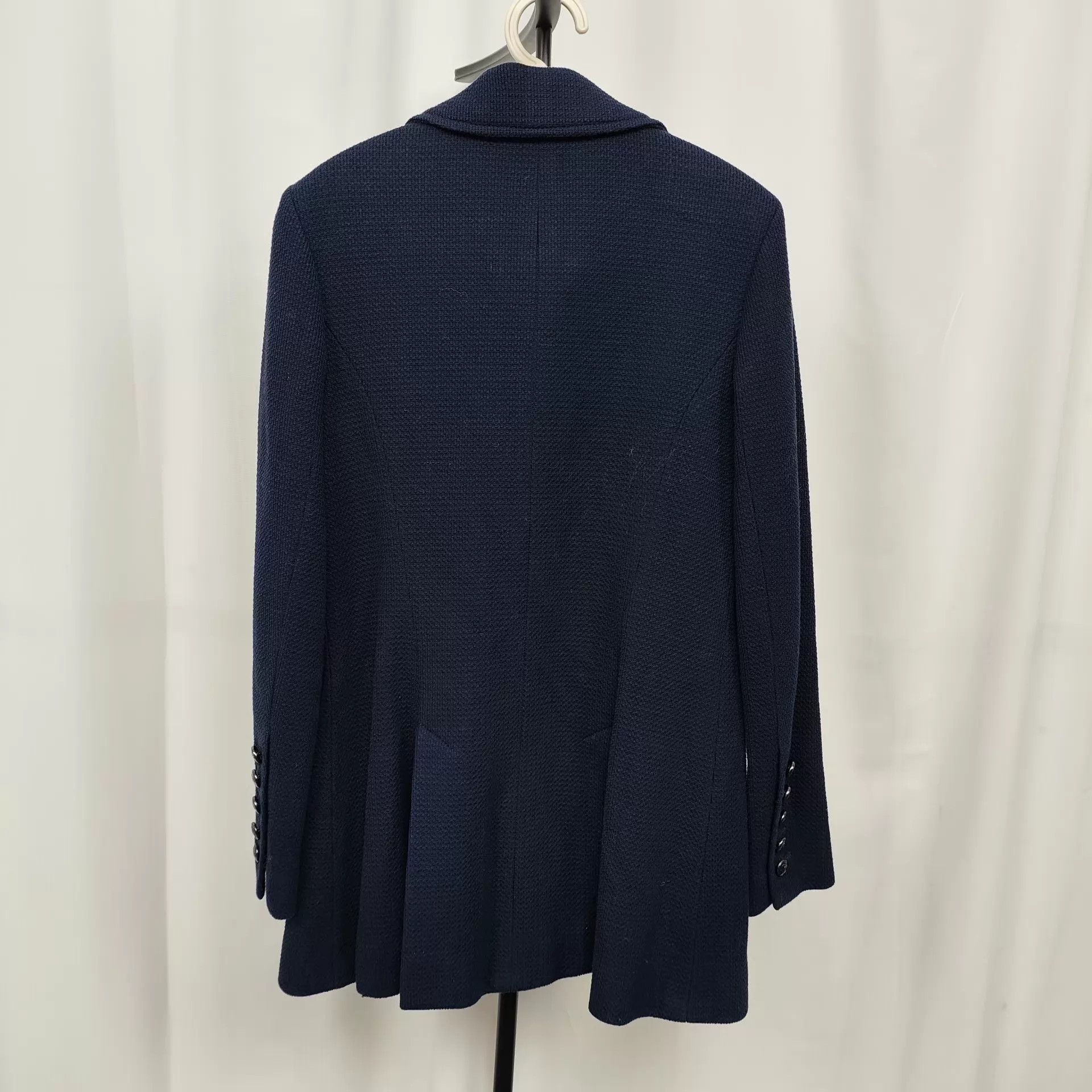 Chanel CHANEL Navy Blue Two-Tone Women's Jacket Size 38 Size S / US 4 / IT 40 - 2 Thumbnail