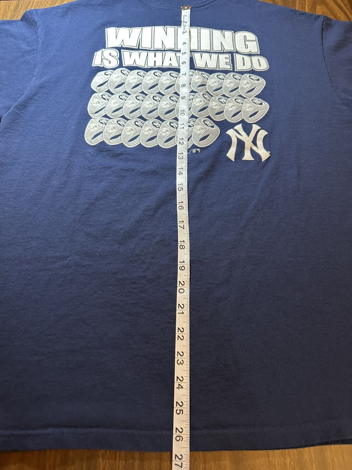 Vintage Vintage New York Yankees Rings T Shirt MLB Size US XL / EU 56 / 4 - 6 Thumbnail