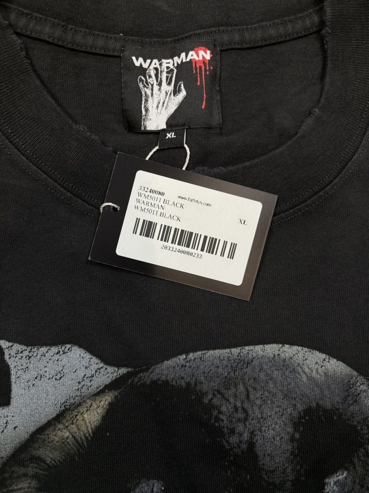 Vintage Warman Rottweiler Unleashed Dark Graphic T-Shirt, Black Size US XL / EU 56 / 4 - 7 Thumbnail