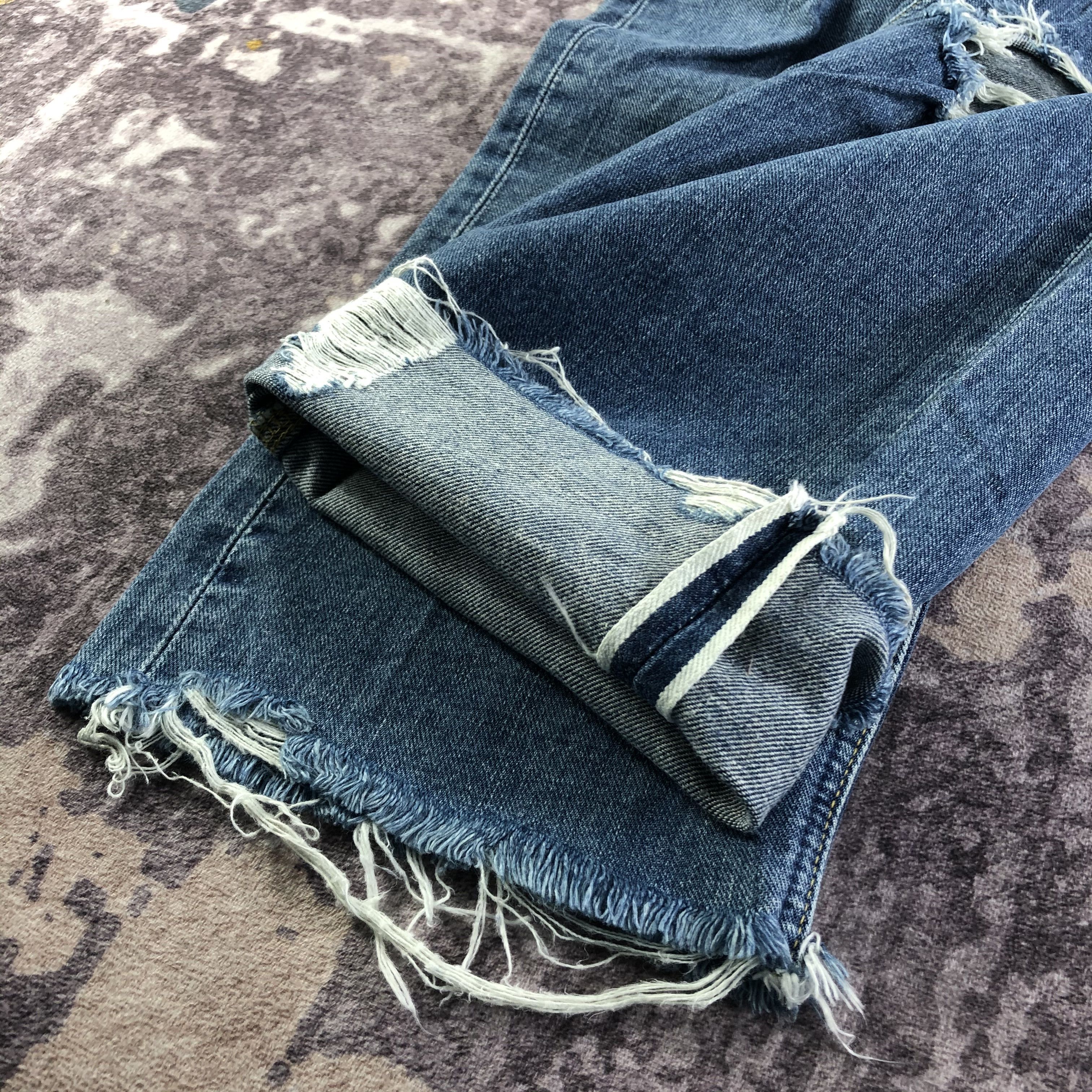 Lee Vintage Distress Lee Selvedge Jeans-JM3666 Size US 29 - 7 Thumbnail