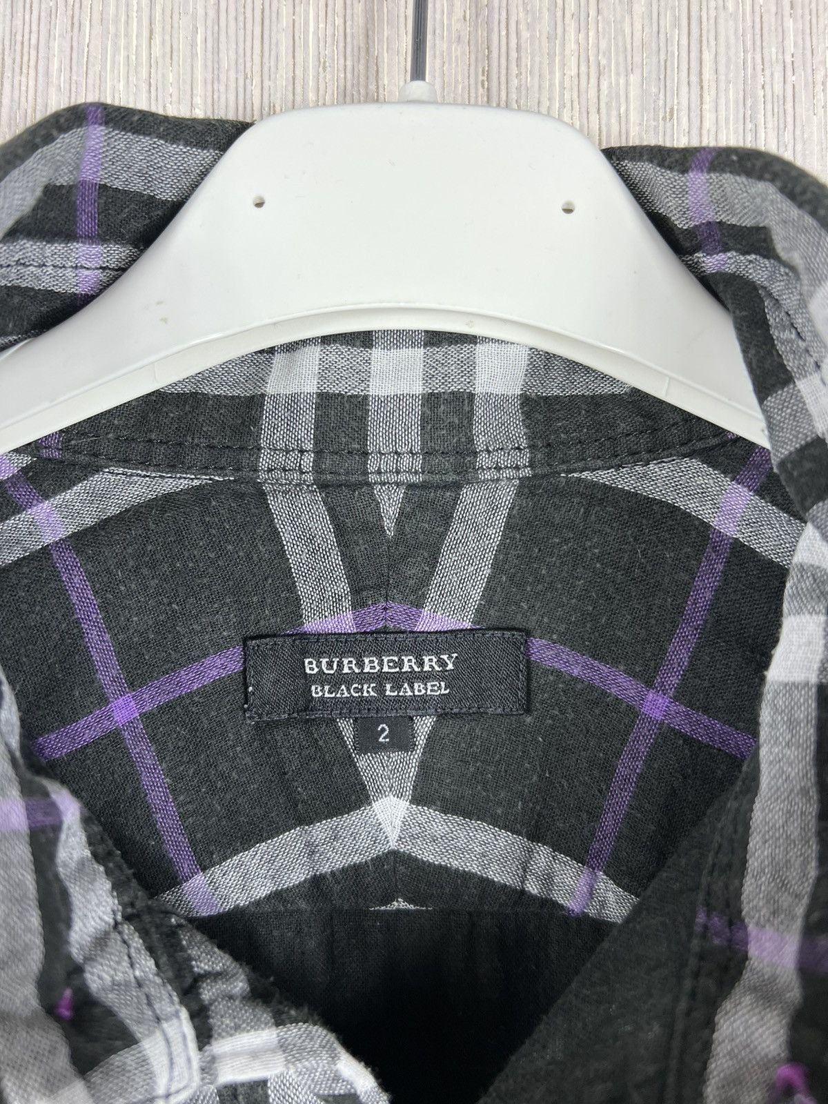 Burberry Vintage Burberry black label japanese brand checked shirt Size US M / EU 48-50 / 2 - 17 Thumbnail