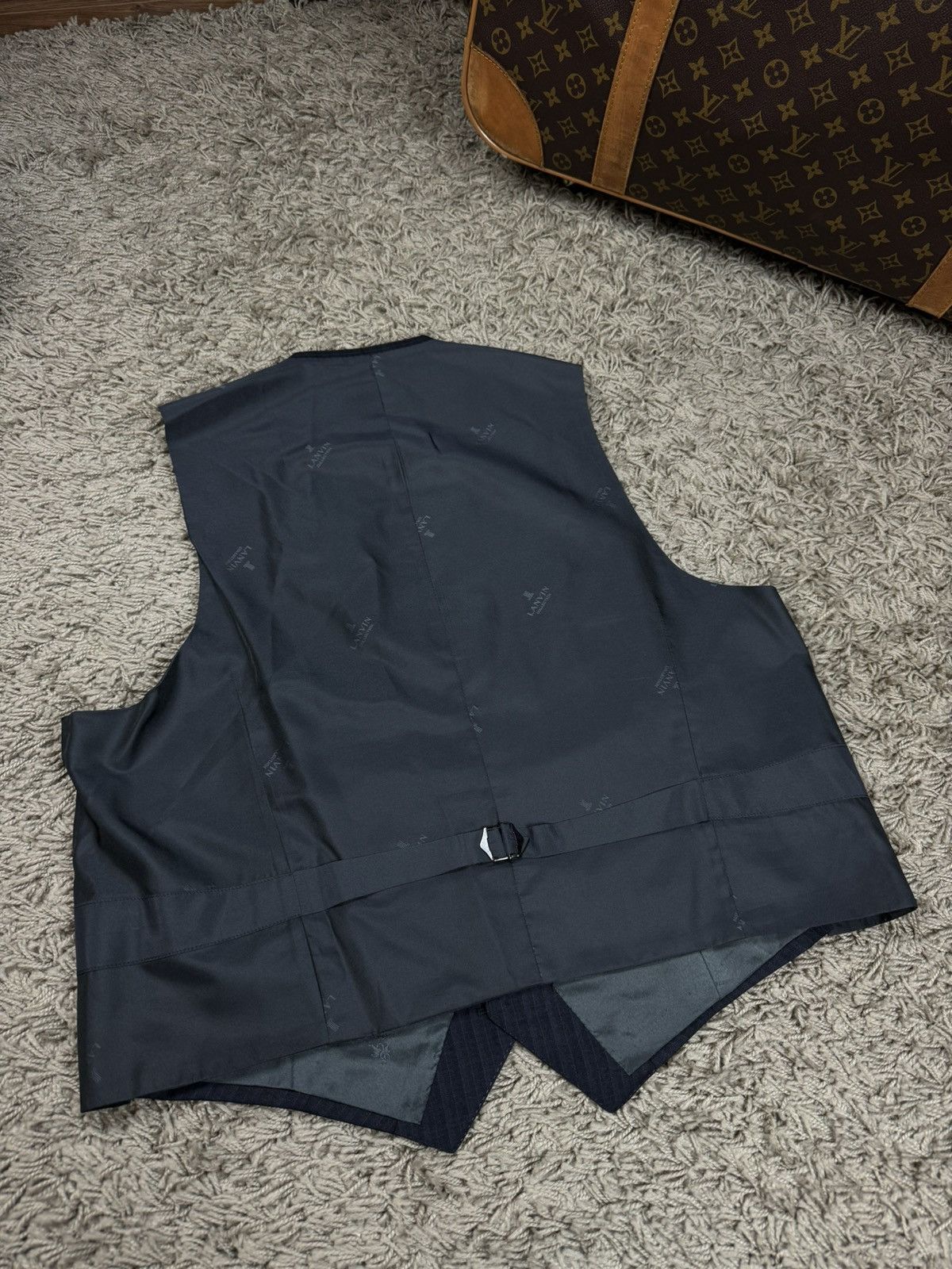 Lanvin Vintage wool suit Lanvin Paris original luxury item Size 50L - 9 Thumbnail