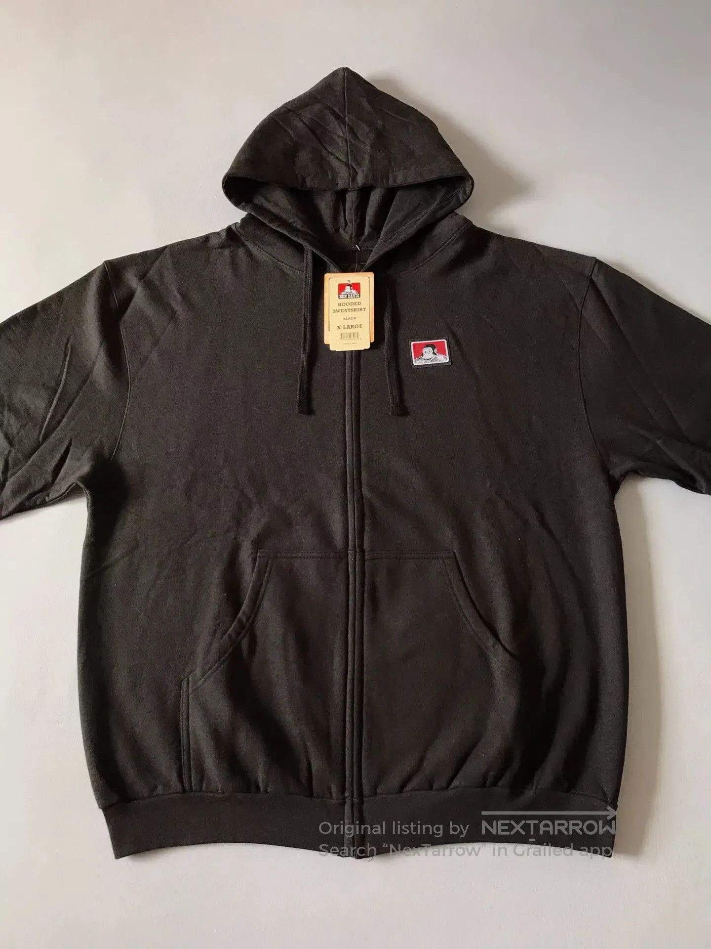 Ben Davis Ben Davis 9034 Black XL Hooded Zip Sweatshirt. Size US XL / EU 56 / 4 - 3 Thumbnail