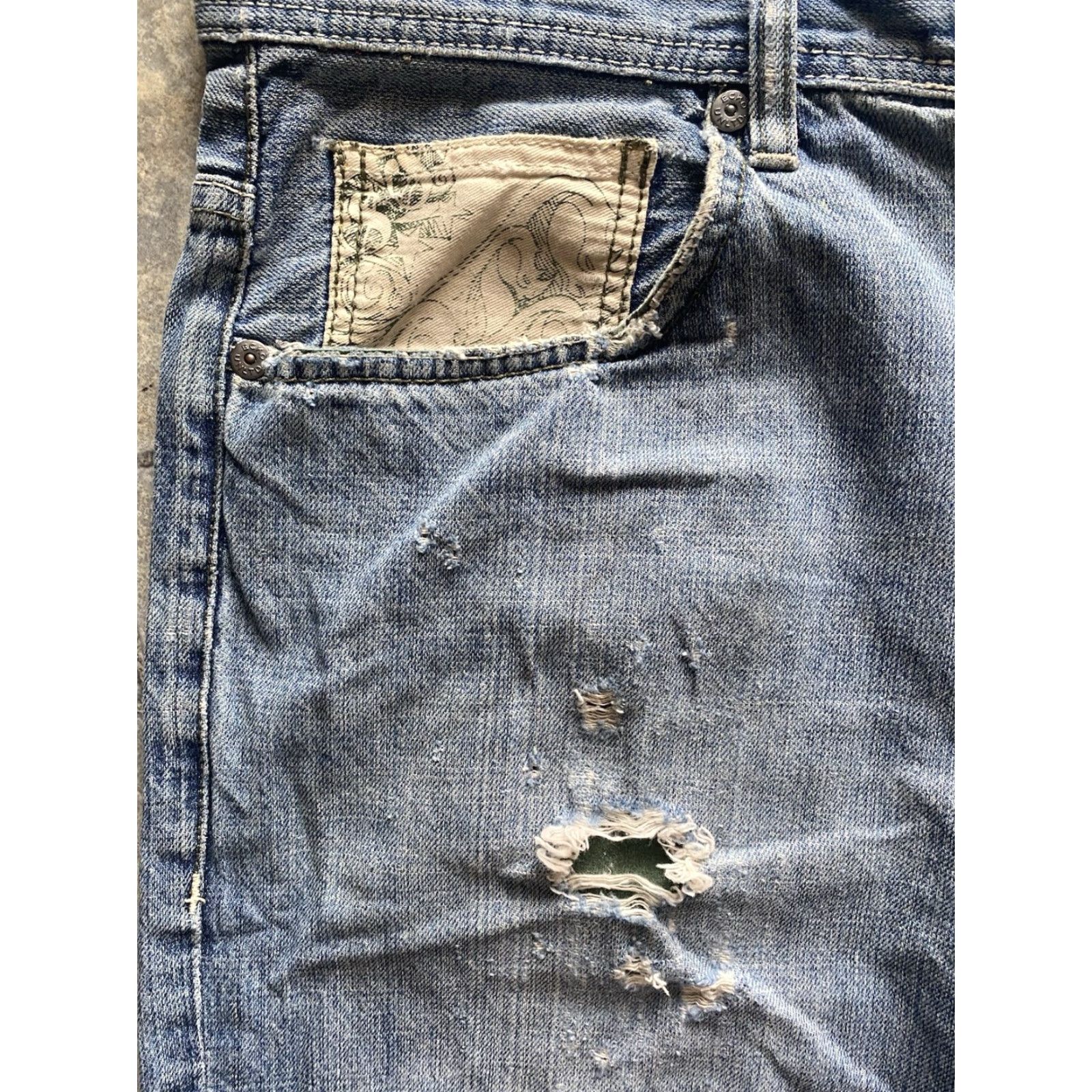 Ecko Unltd. VINTAGE Ecko Unltd Baggy Fit Jeans Pants Mens 36 Blue Damaged Wear Flaws Pockets 36 Mens Blue Baggy Jeans Size US 36 / EU 52 - 7 Thumbnail