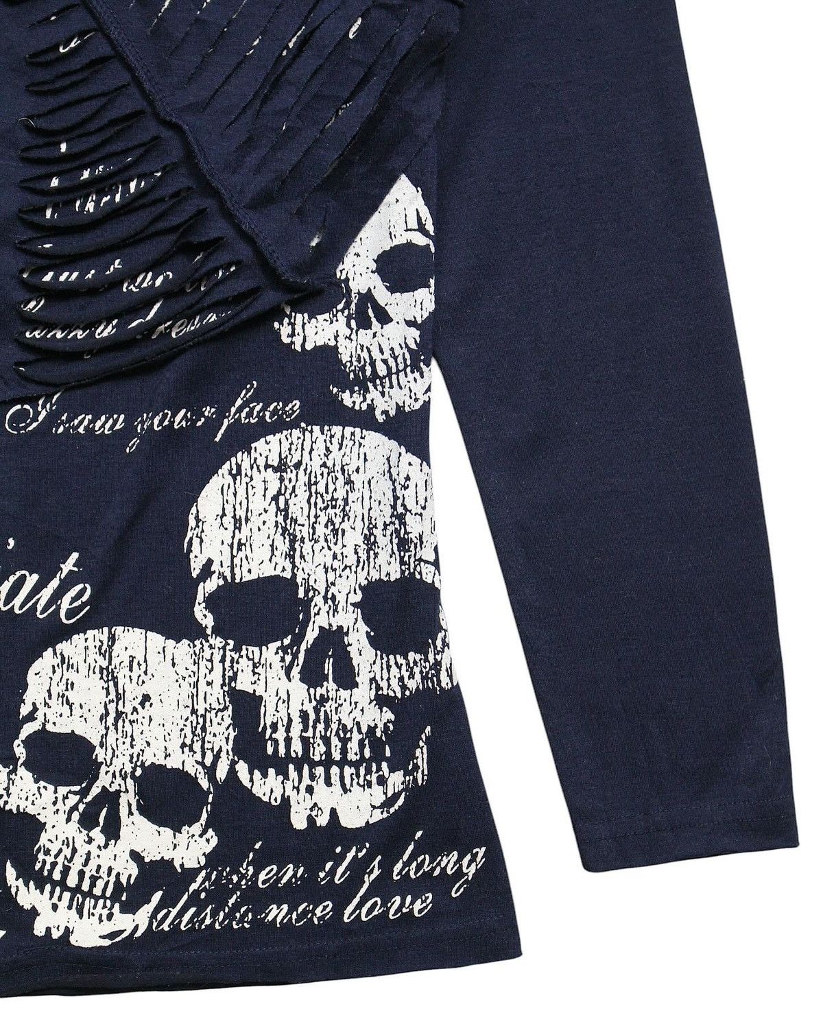 If Six Was Nine 2000S PARK GIRL SPIDER WEB RIPPED LONG SLEEVE Size M / US 6-8 / IT 42-44 - 6 Thumbnail
