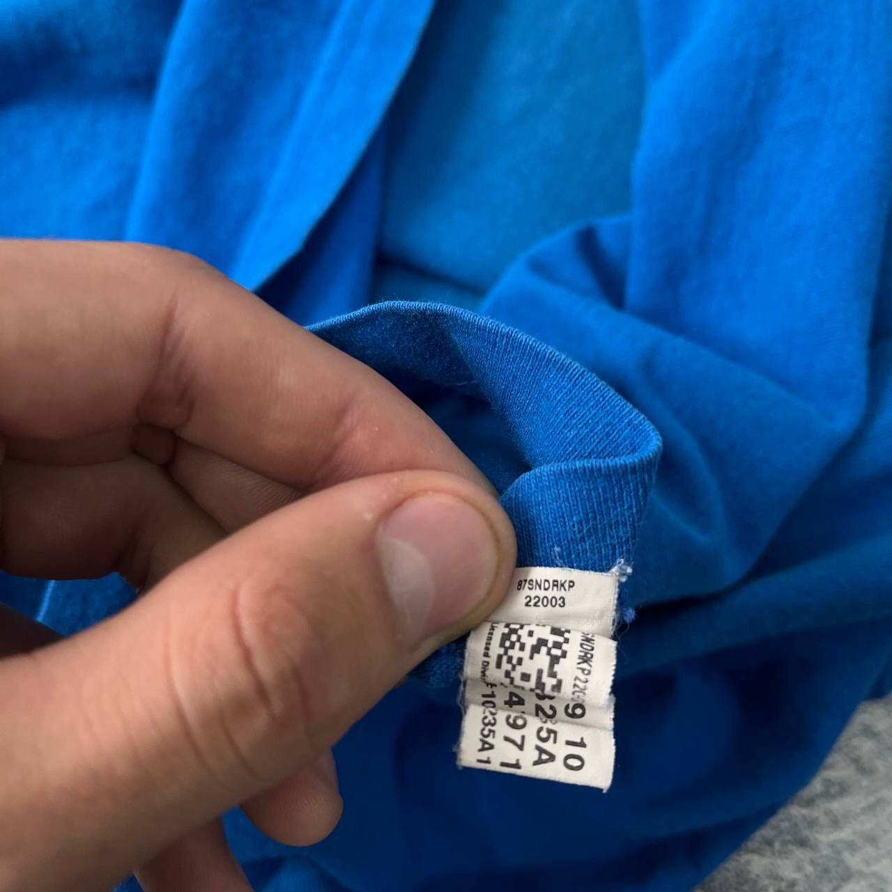 Adidas Vintage Adidas Blue Cotton T-Shirt Howard #12 Ordlando Big Size US L / EU 52-54 / 3 - 6 Thumbnail