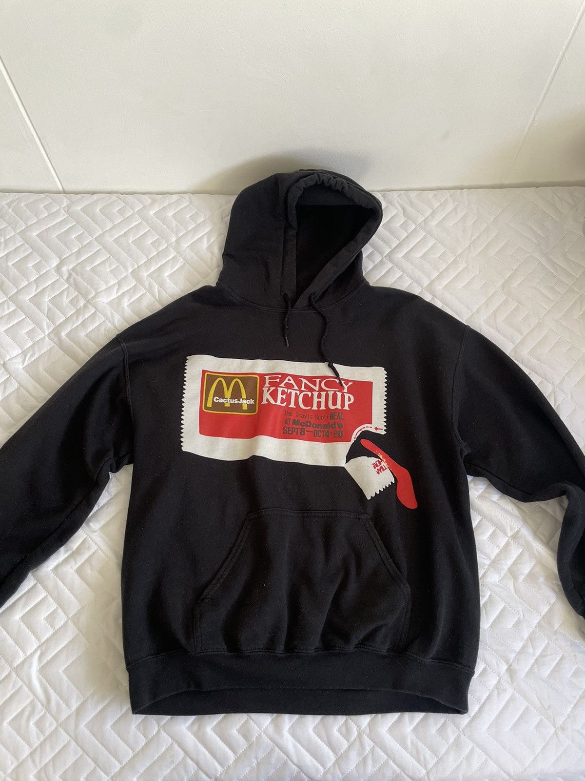 image of Cactus Clothing x Travis Scott Cpfm 4 Cj Ketchup Hoodie in Black, Men's (Size Medium)