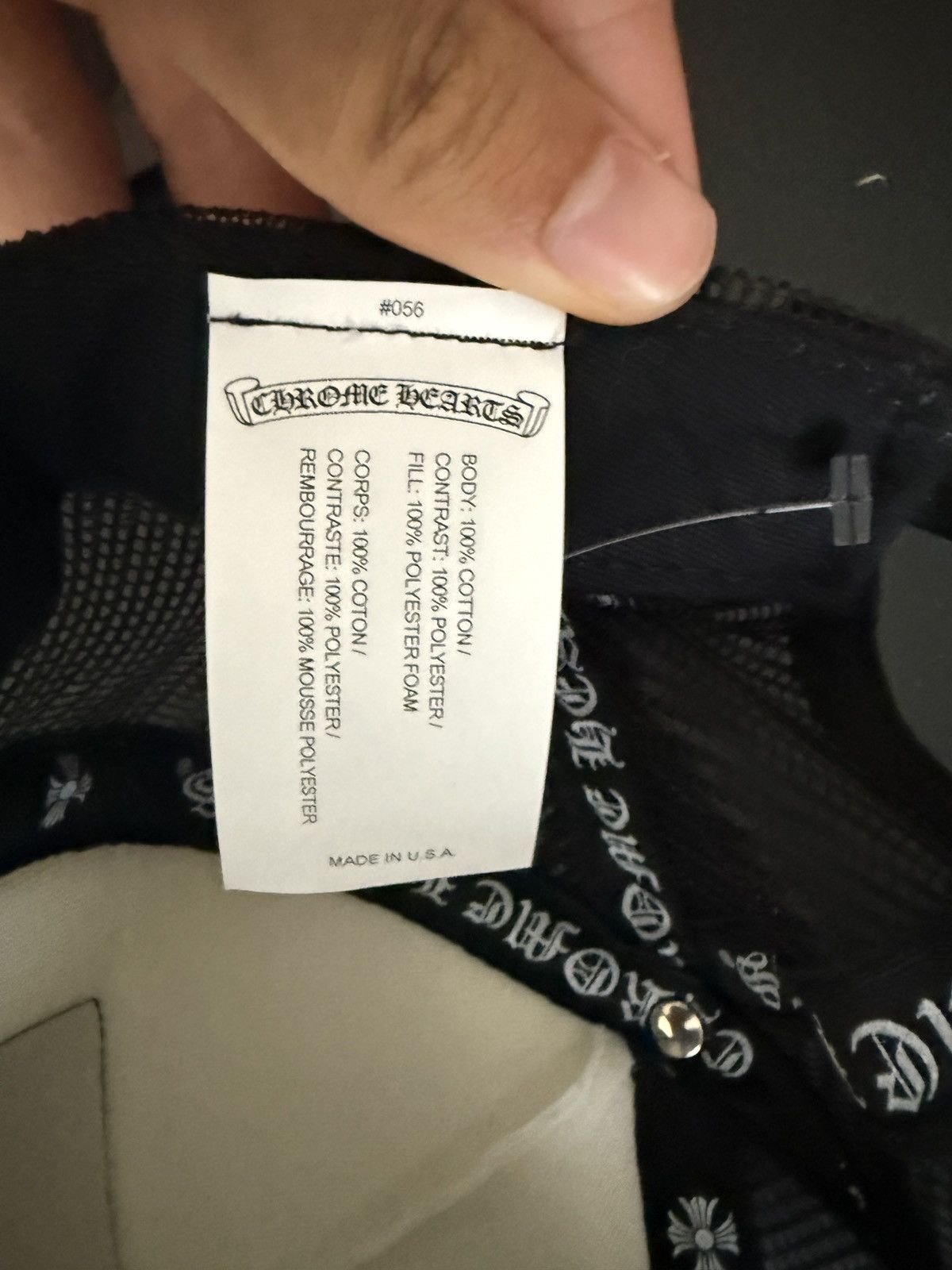 Chrome Hearts White F*** Chrome Hearts Trucker Size ONE SIZE - 5 Thumbnail