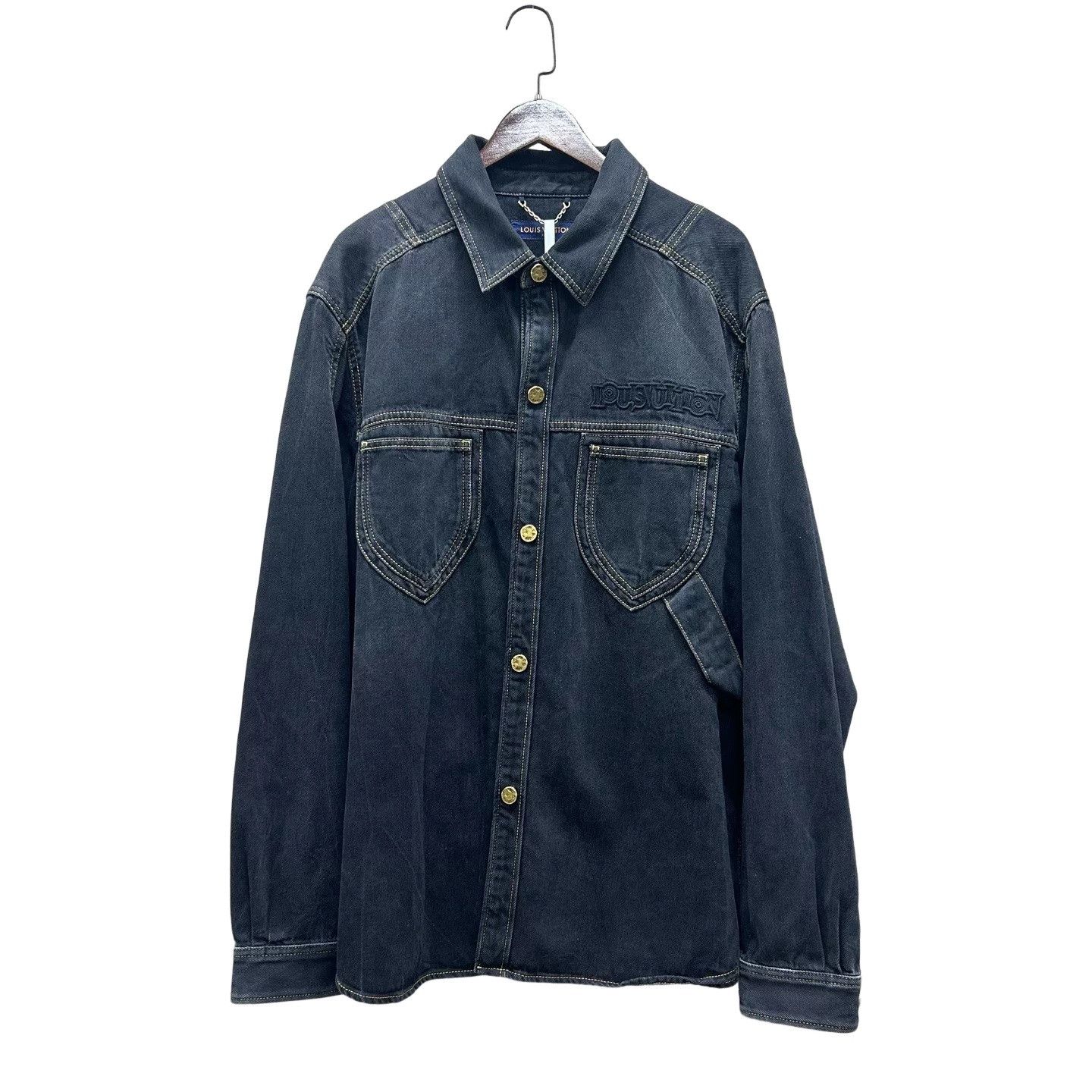 Louis Vuitton Louis Vuitton Distressed Denim Jacket Size XL Size US XL / EU 56 / 4 - 1 Thumbnail