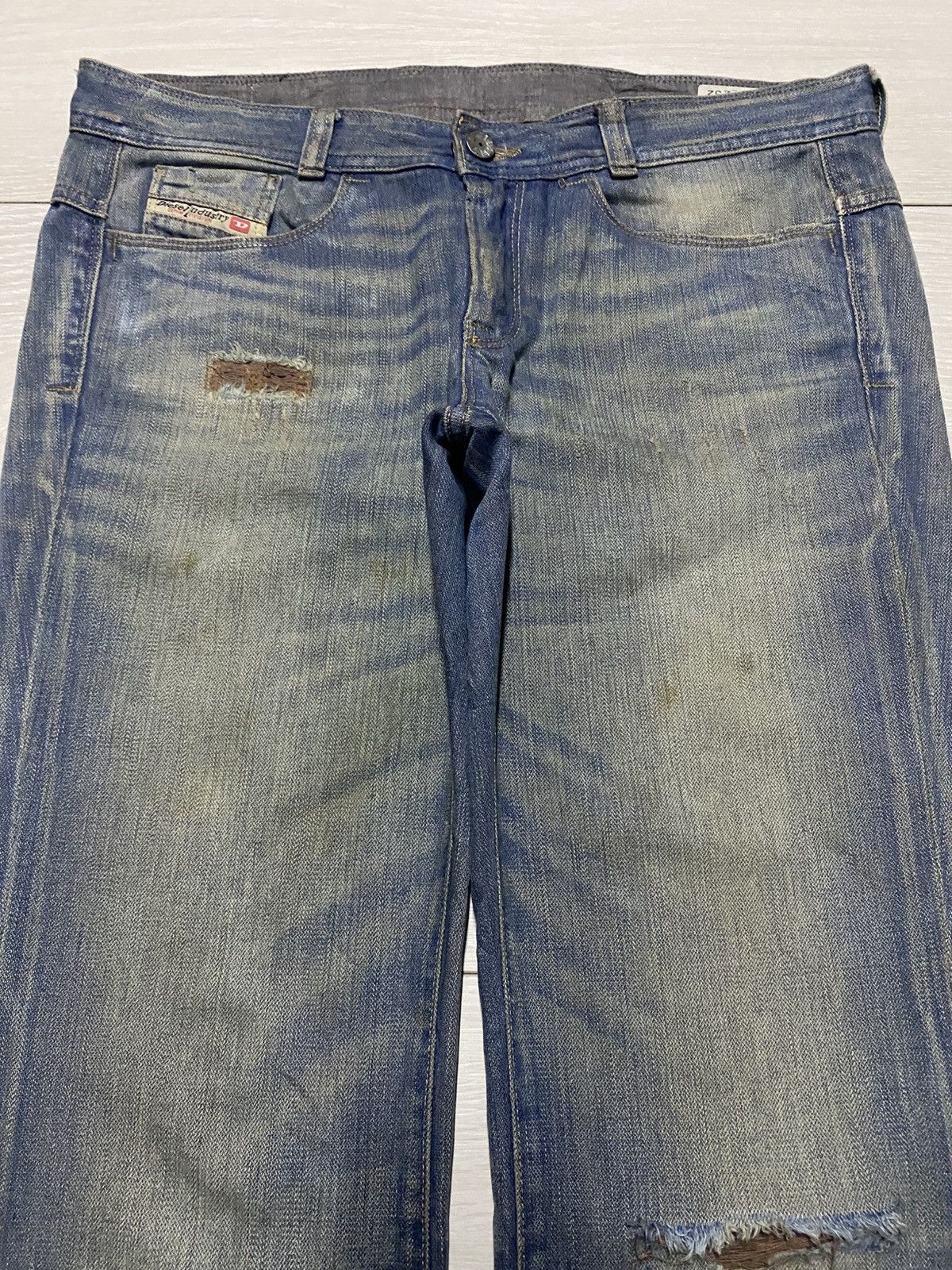 Diesel Vintage Diesel Snoozy Mud wash Distressed Loose Jeans Size US 34 / EU 50 - 3 Thumbnail