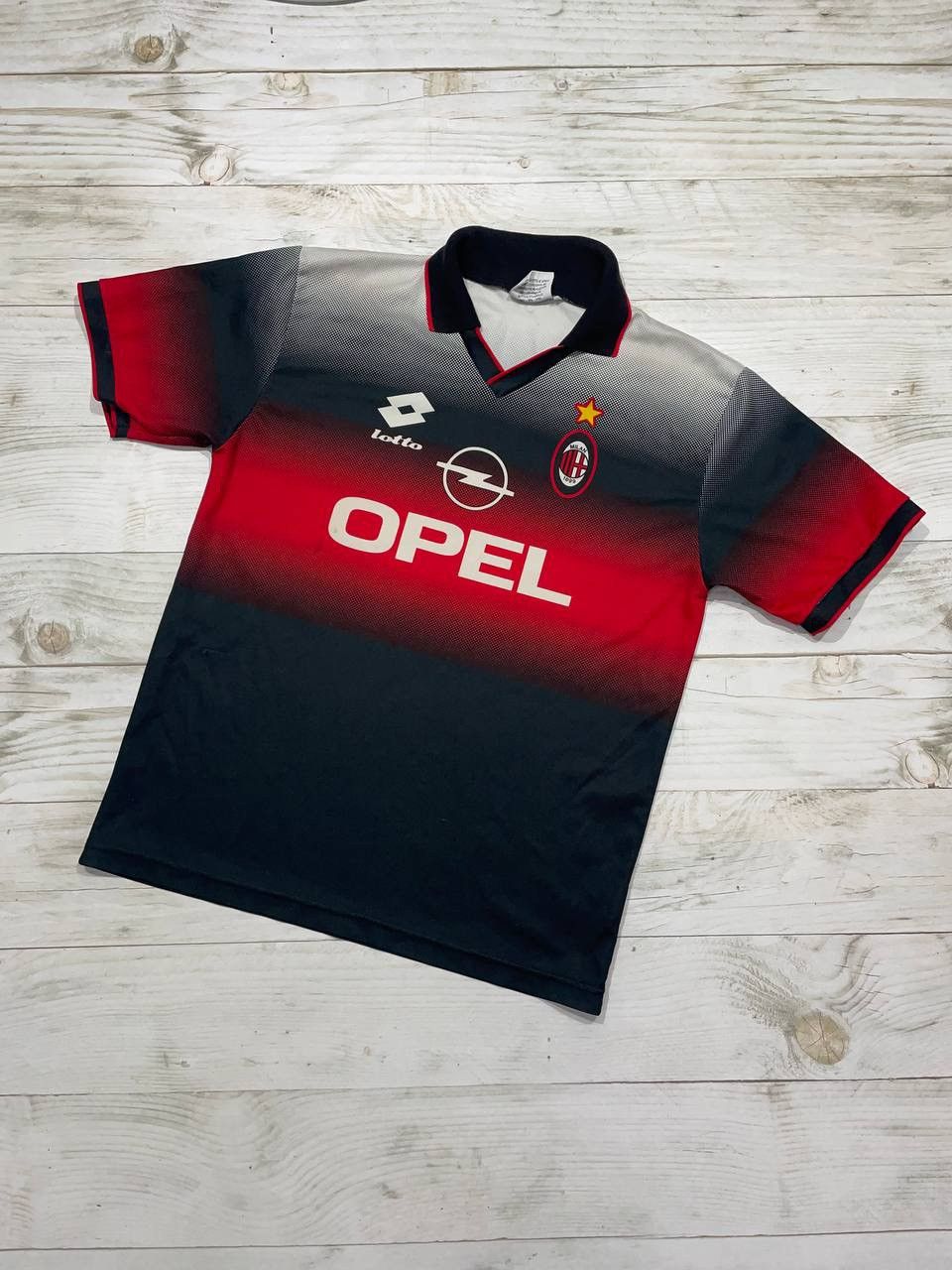 Lotto AC Milan 1995 1996 Training Shirt Soccer Jersey