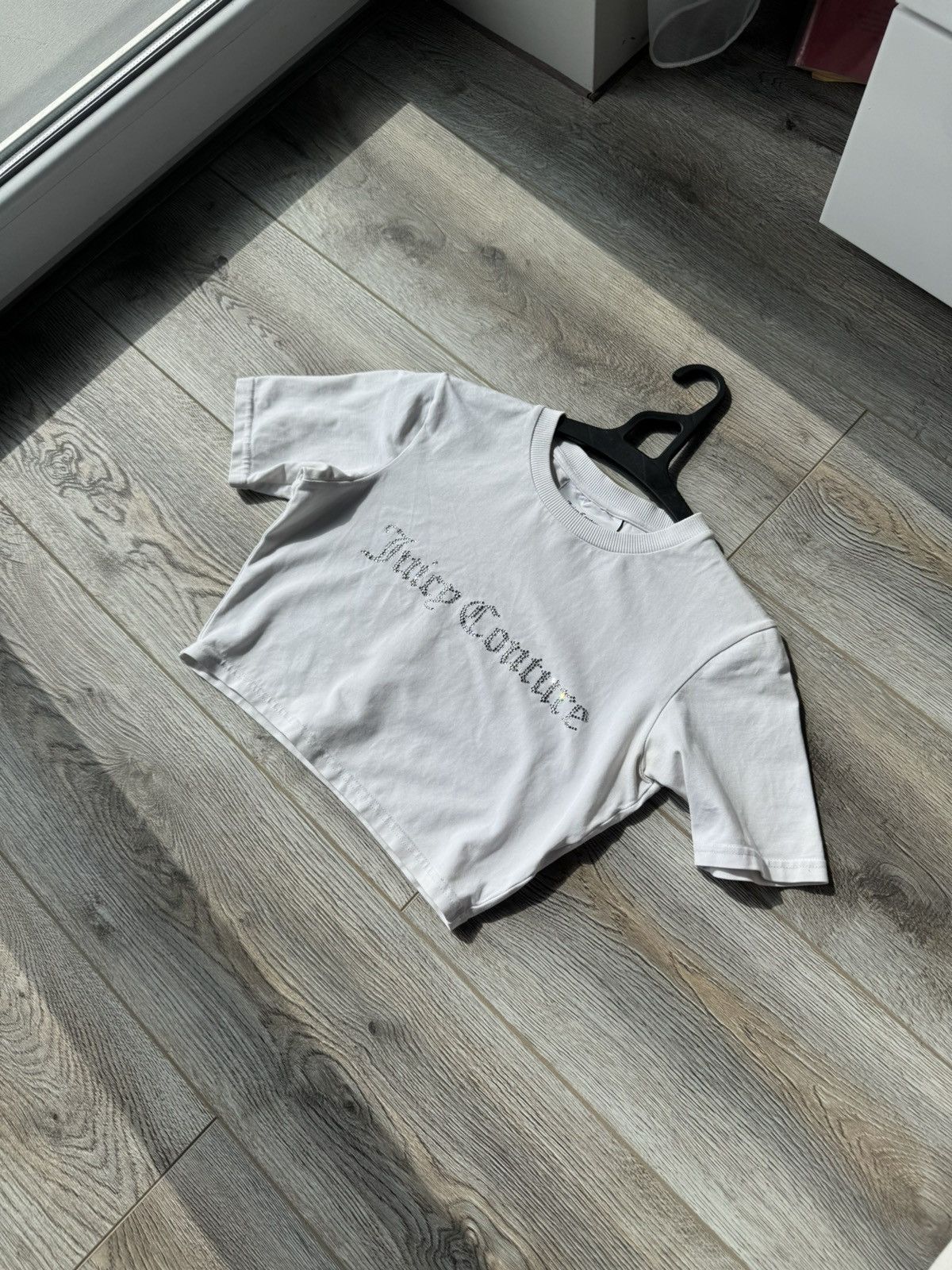 Juicy Couture Juicy Couture White Rheistones Crop Top Size S / US 4 / IT 40 - 2 Thumbnail