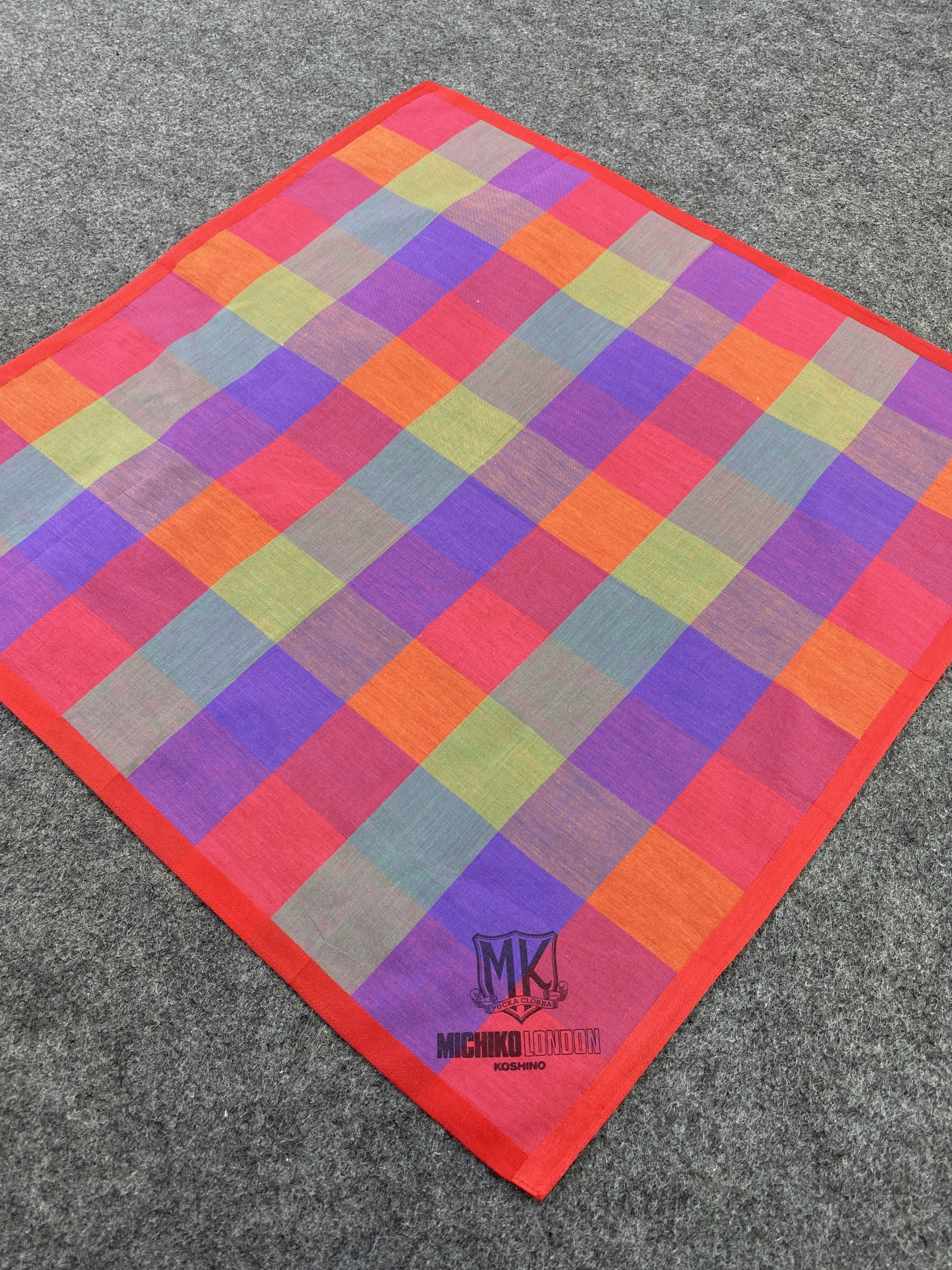 Michiko Koshino London × Vintage Michiko Koshino Handkerchief / Bandana / Neckerchief-B195 Size ONE SIZE - 4 Thumbnail