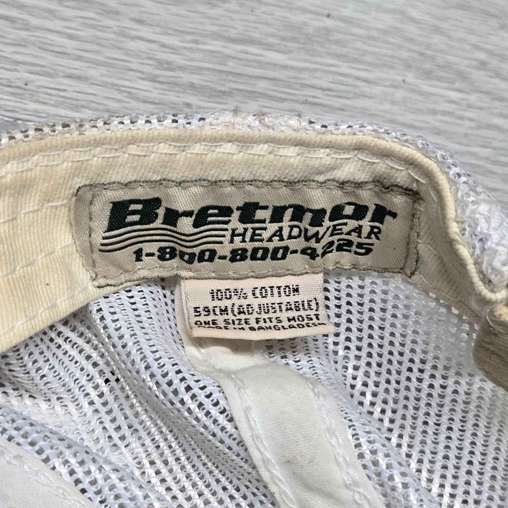 Vintage Vintage Bretmor Headwear Eagle Bay Pavers Logo Baseball Cap Gray Cotton Adjustable Men's Hat Size ONE SIZE - 6 Thumbnail