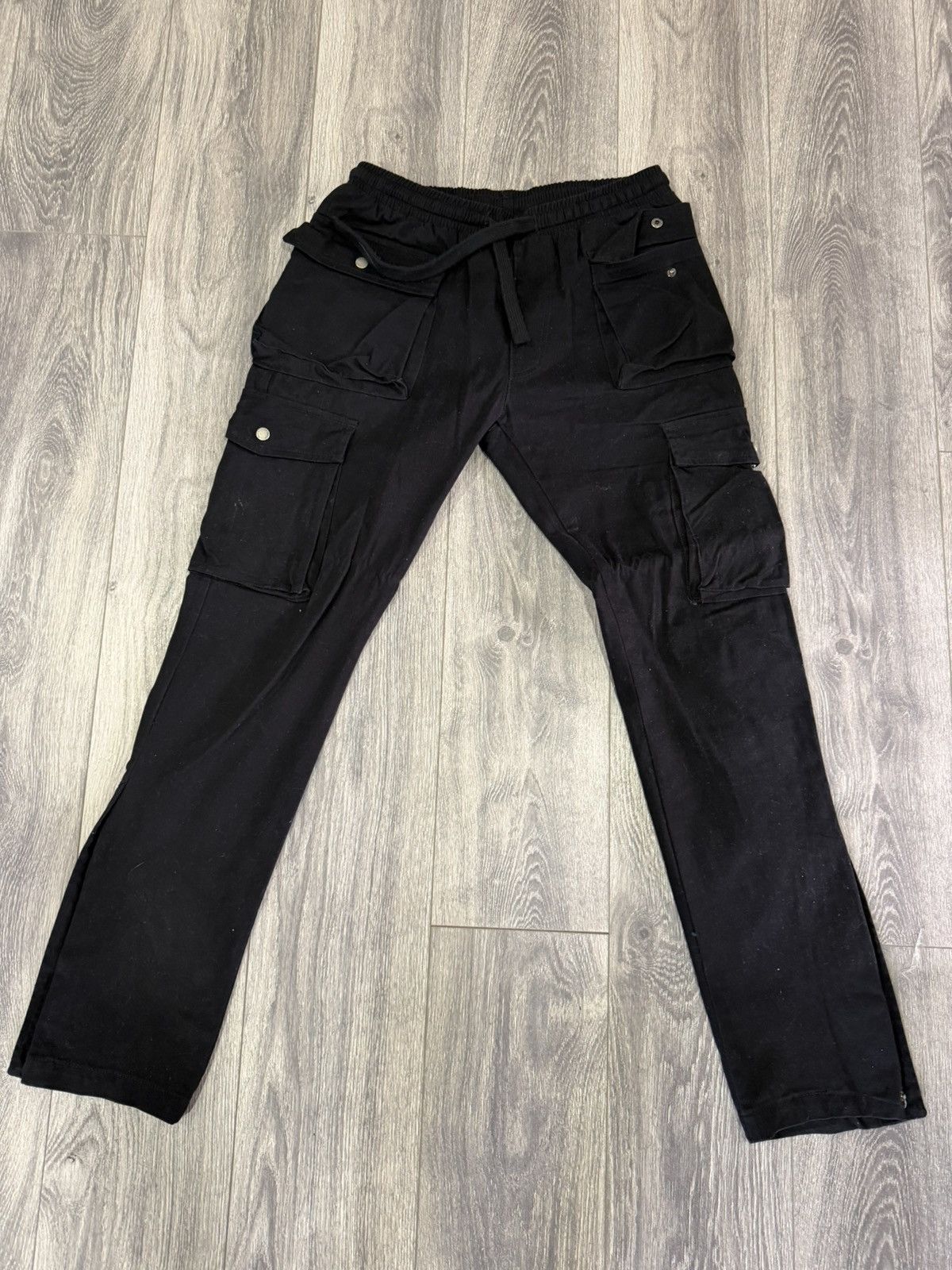 Fashion Nova Mens black cargo pants size xl Size US 36 / EU 52 - 1 Thumbnail