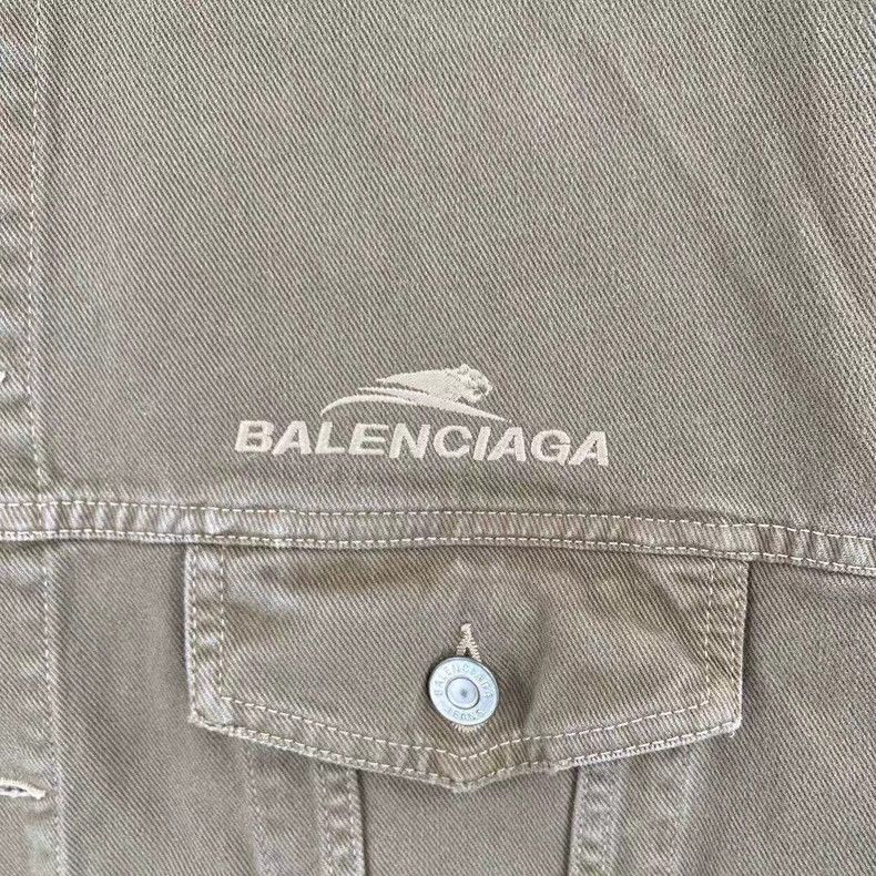 Balenciaga Balenciaga Kaki Tiger Limited Embroidered Letter Denim Jac Size US XS / EU 42 / 0 - 6 Thumbnail
