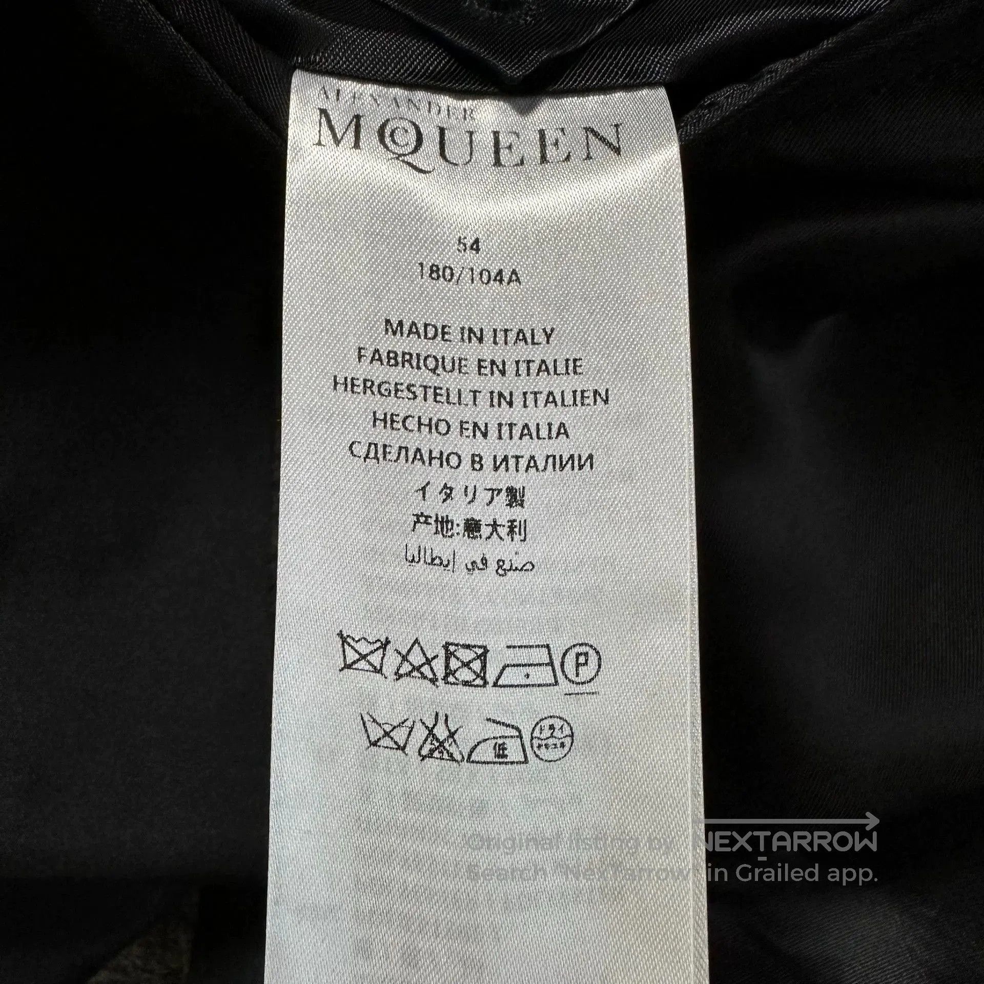 Alexander McQueen Alexander McQueen Runway Badge Embroidered Blazer. Size US XXL / EU 58 / 5 - 6 Thumbnail