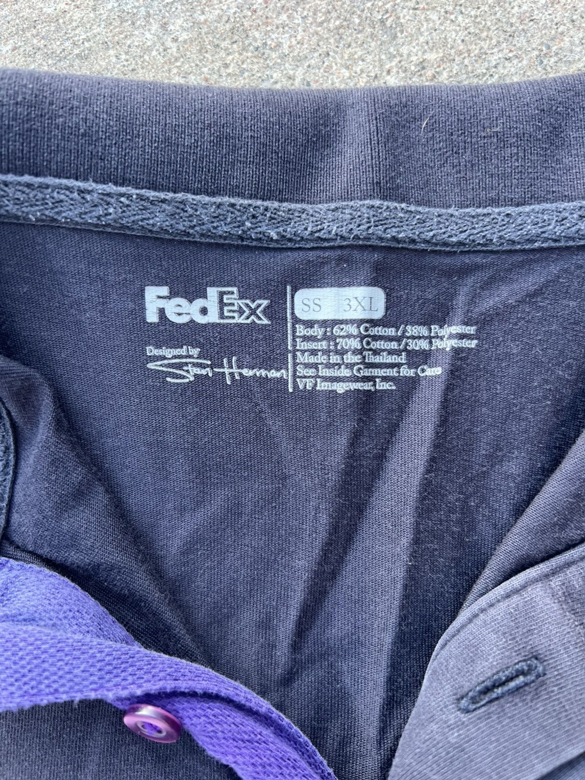 Vintage Vintage black fedex polo Size US XXL / EU 58 / 5 - 2 Thumbnail
