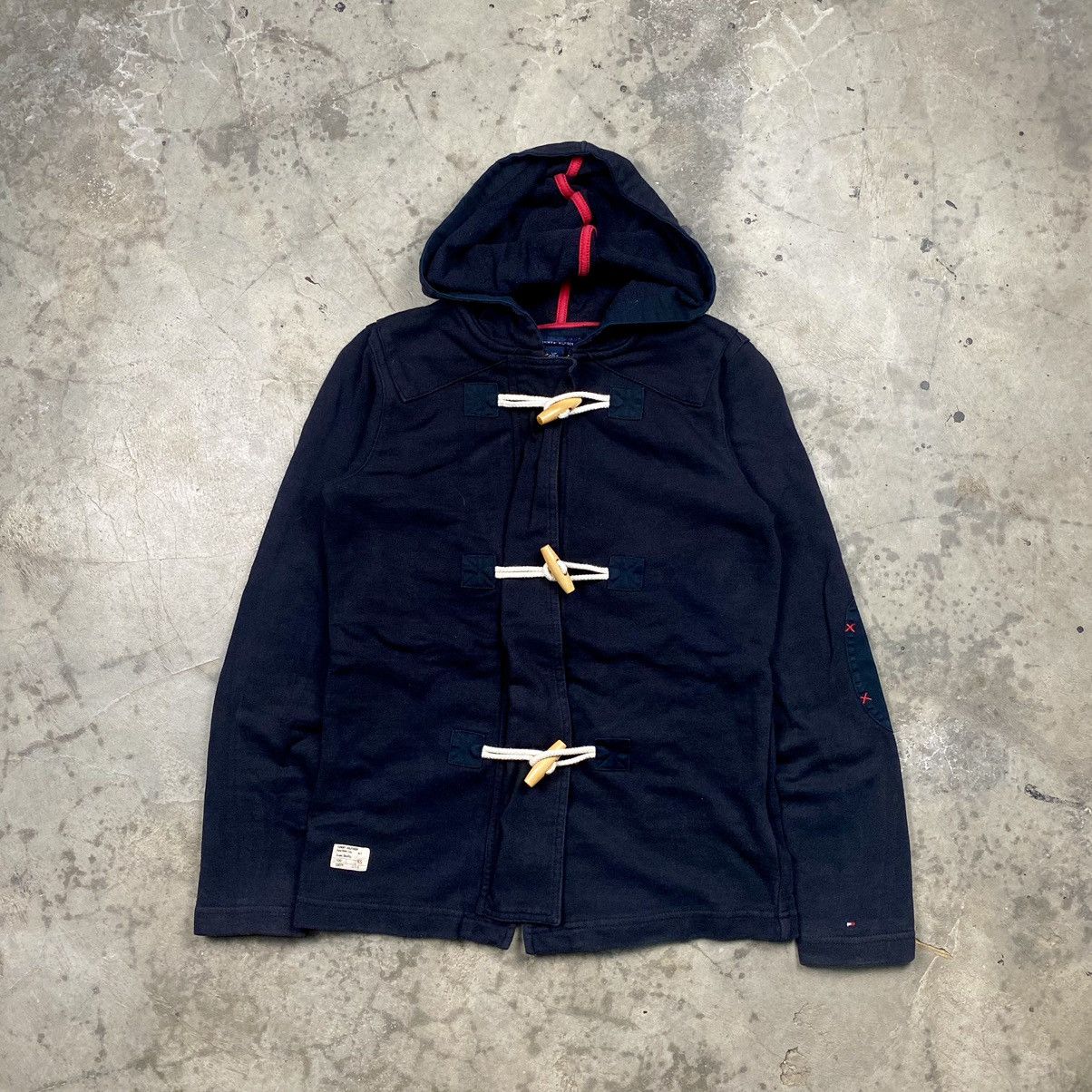 Designer × Tommy Hilfiger Hilfiger Button Trench Coat Sweater Jacket Size S / US 4 / IT 40 - 1 Thumbnail