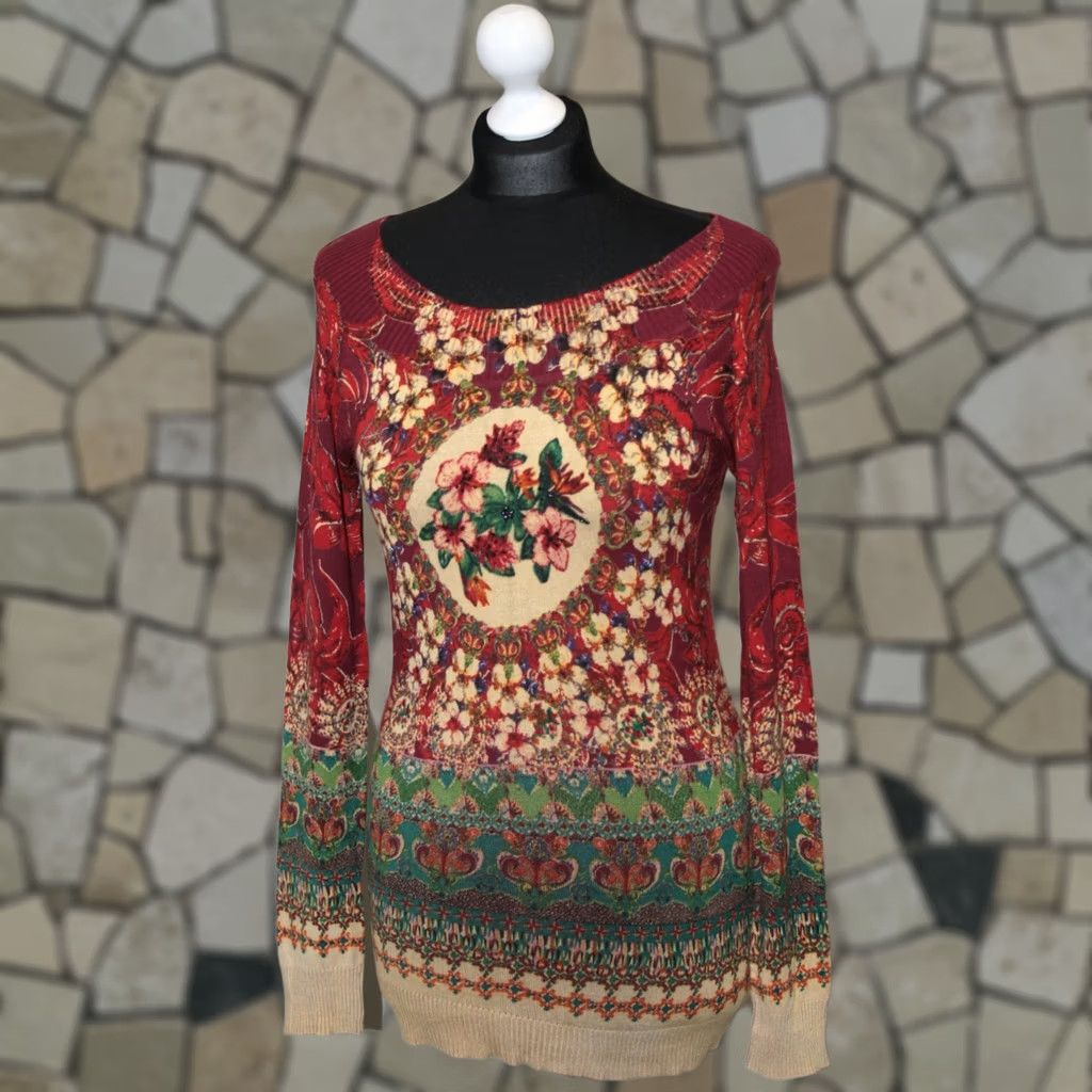 Desigual Desigual Jumper Pullover Womens Crew Neck Multicoloured Size S Size S / US 4 / IT 40 - 1 Thumbnail