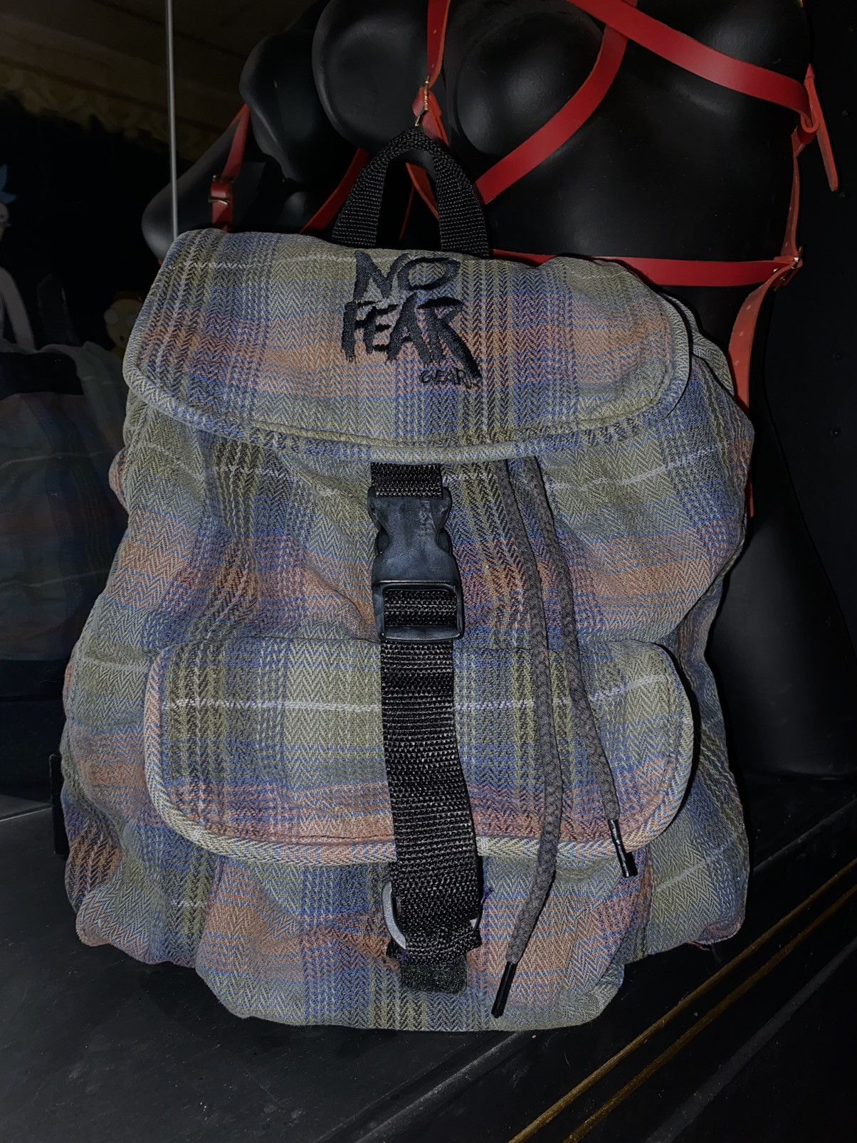 No Fear Vintage No Fear Backpack Streetwear Urban Style y2k Bag Size ONE SIZE - 1 Thumbnail