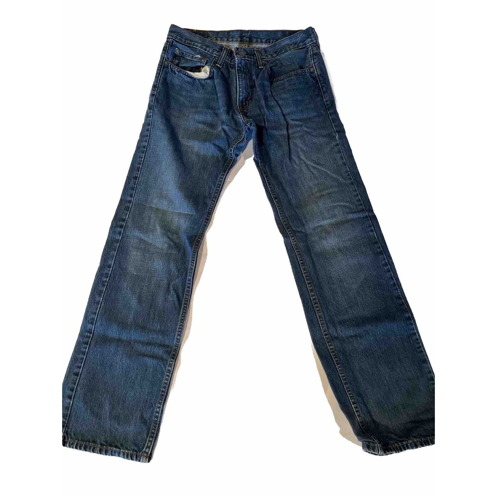 Levi's Levi's 559 Men's 31x31 Medium Wash Straight Leg Blue Denim Size US 31 - 1 Thumbnail