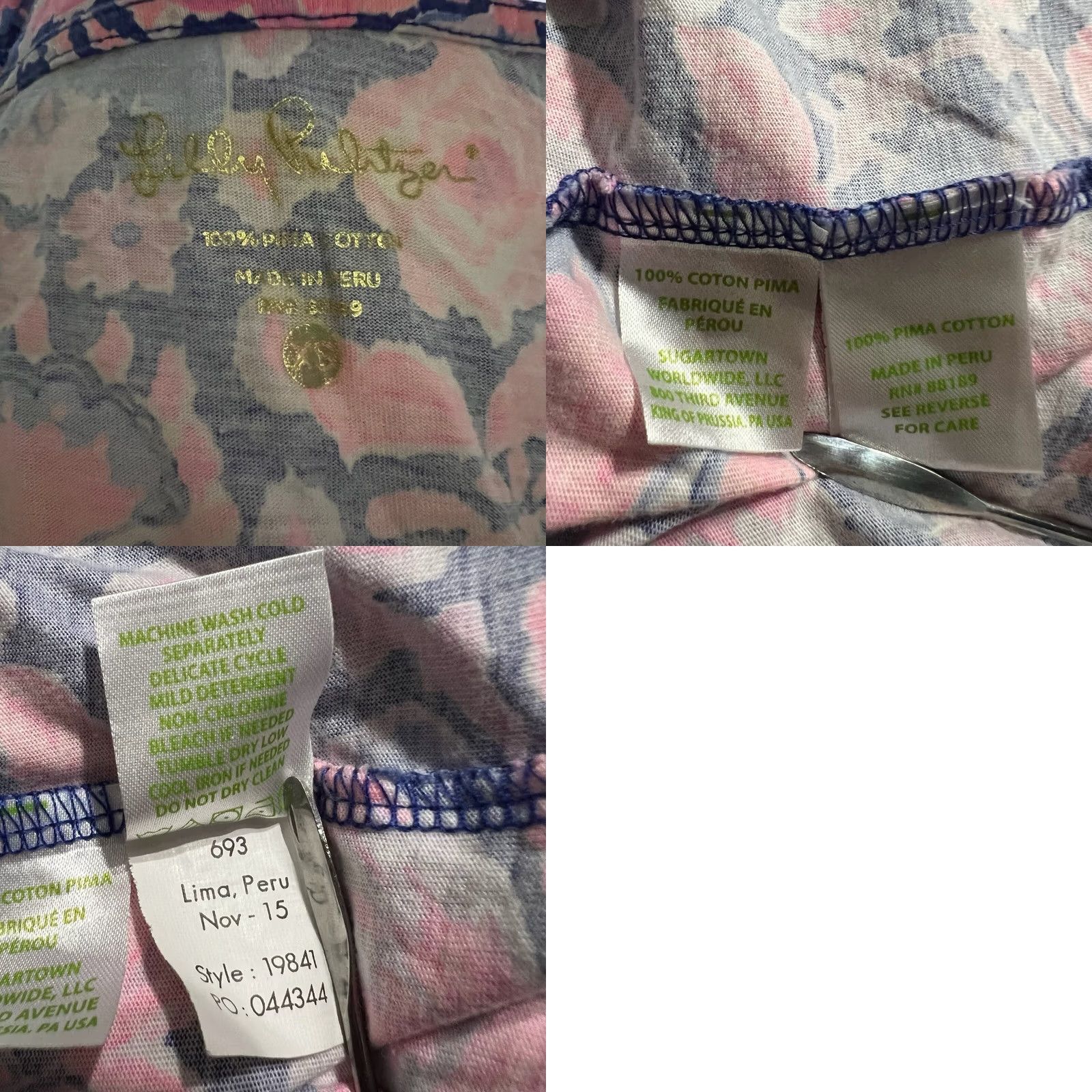 Lilly Pulitzer Lilly Pulitzer Marlowe Dress XS Iris Blue Windward Womens D6 Size XS / US 0-2 / IT 36-38 - 9 Thumbnail