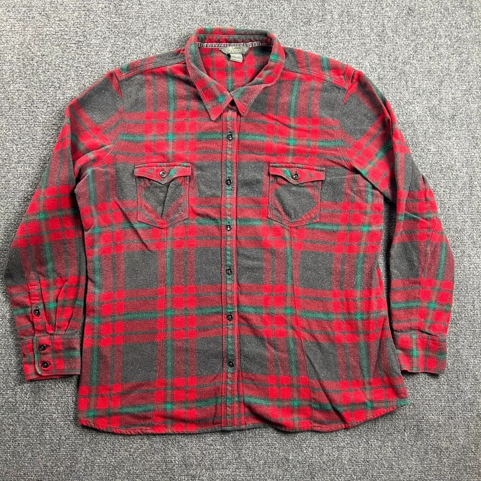 Other Natural Reflections Flannel Shirt Womens 2X Plaid Red Size ONE SIZE - 1 Thumbnail