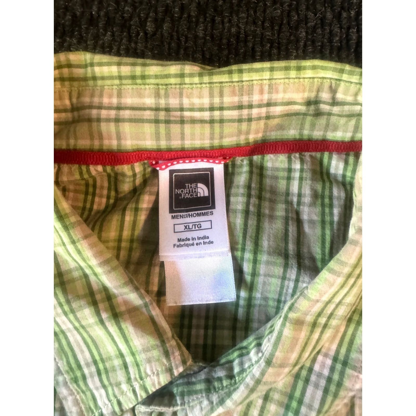 The North Face The North Face Short Sleeve Shirt Mens XL Green Plaid 100% Cotton Button-Up Size US XL / EU 56 / 4 - 2 Thumbnail
